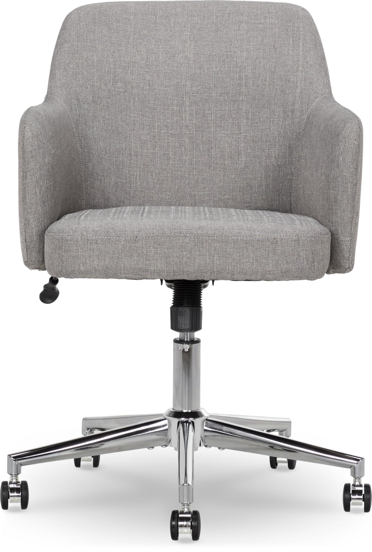 Amazon Basics Modern Home Office Desk Chair with Adjustable Height, 360 Degree Swivel, Smooth-Rolling Wheels, High-Density Foam Cushioning, Light Gray