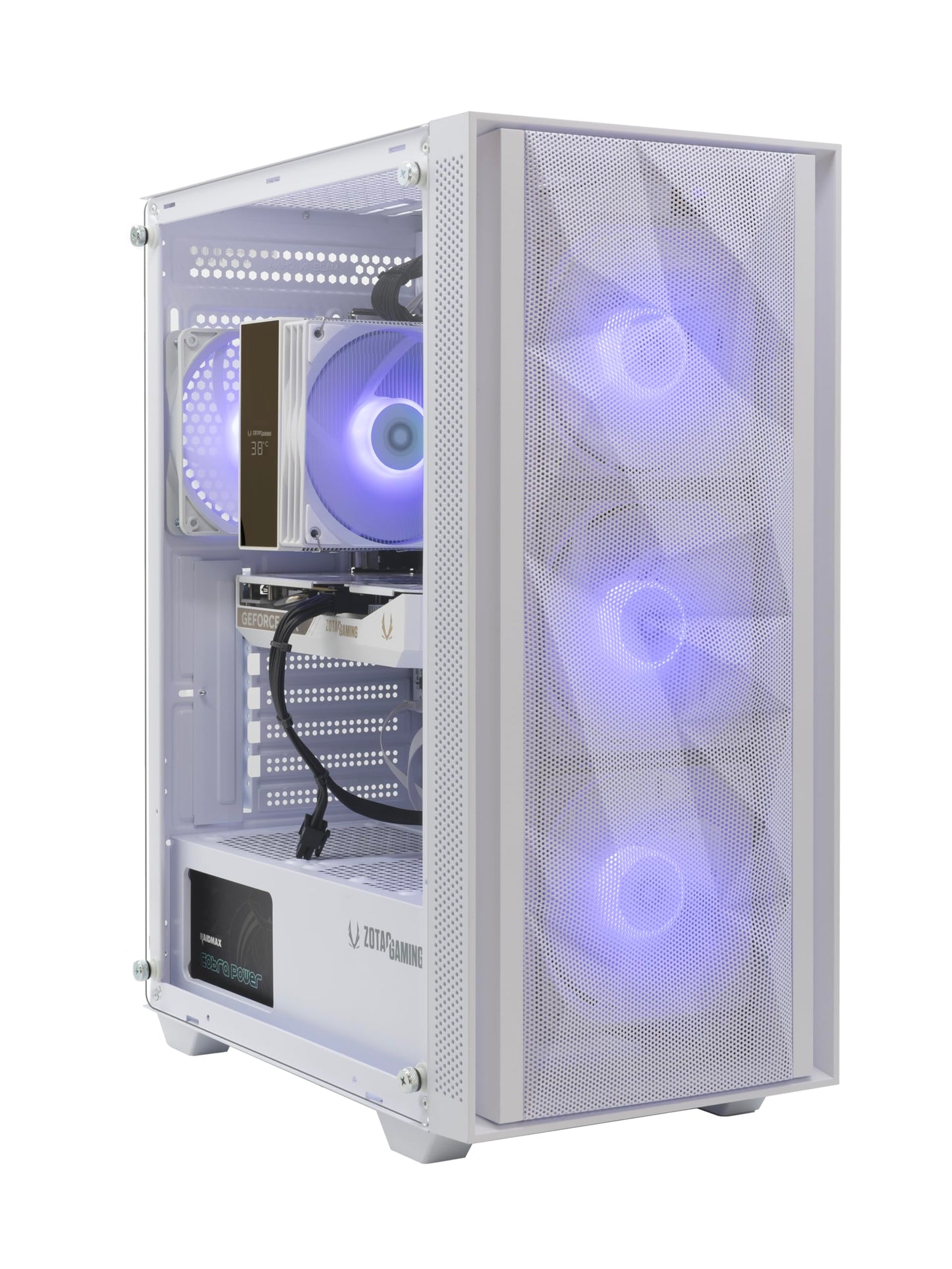 ZOTAC MEK Gaming PC Desktop, NVIDIA GeForce RTX 5060 8GB GDDR7, AMD Ryzen 5 9600X Up to 5.4GHz, 16GB DDR5, 1TB NVMe SSD, 650W 80+ Gold PSU, WiFi 6E, Bluetooth 5.3, Windows 11 Home, White