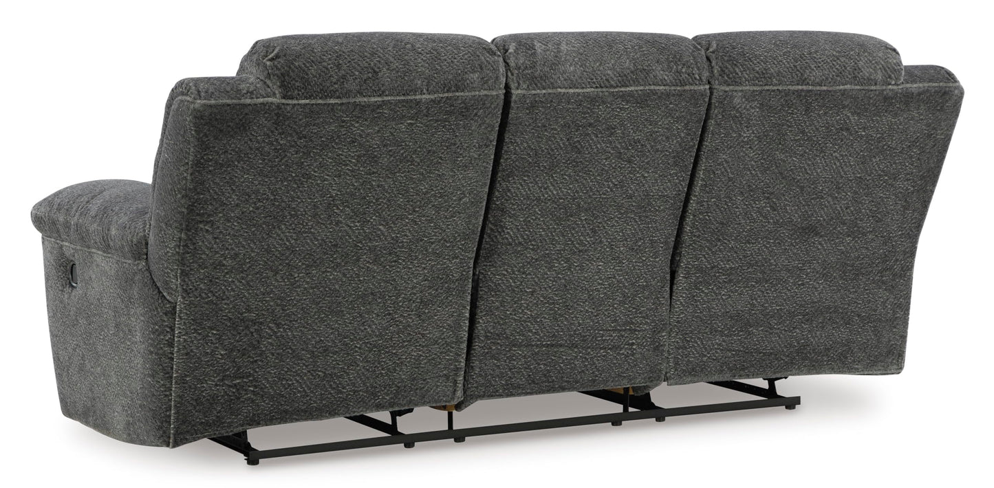 Signature Design by Ashley Frohn Contemporary Manual Reclining Sofa, Gray