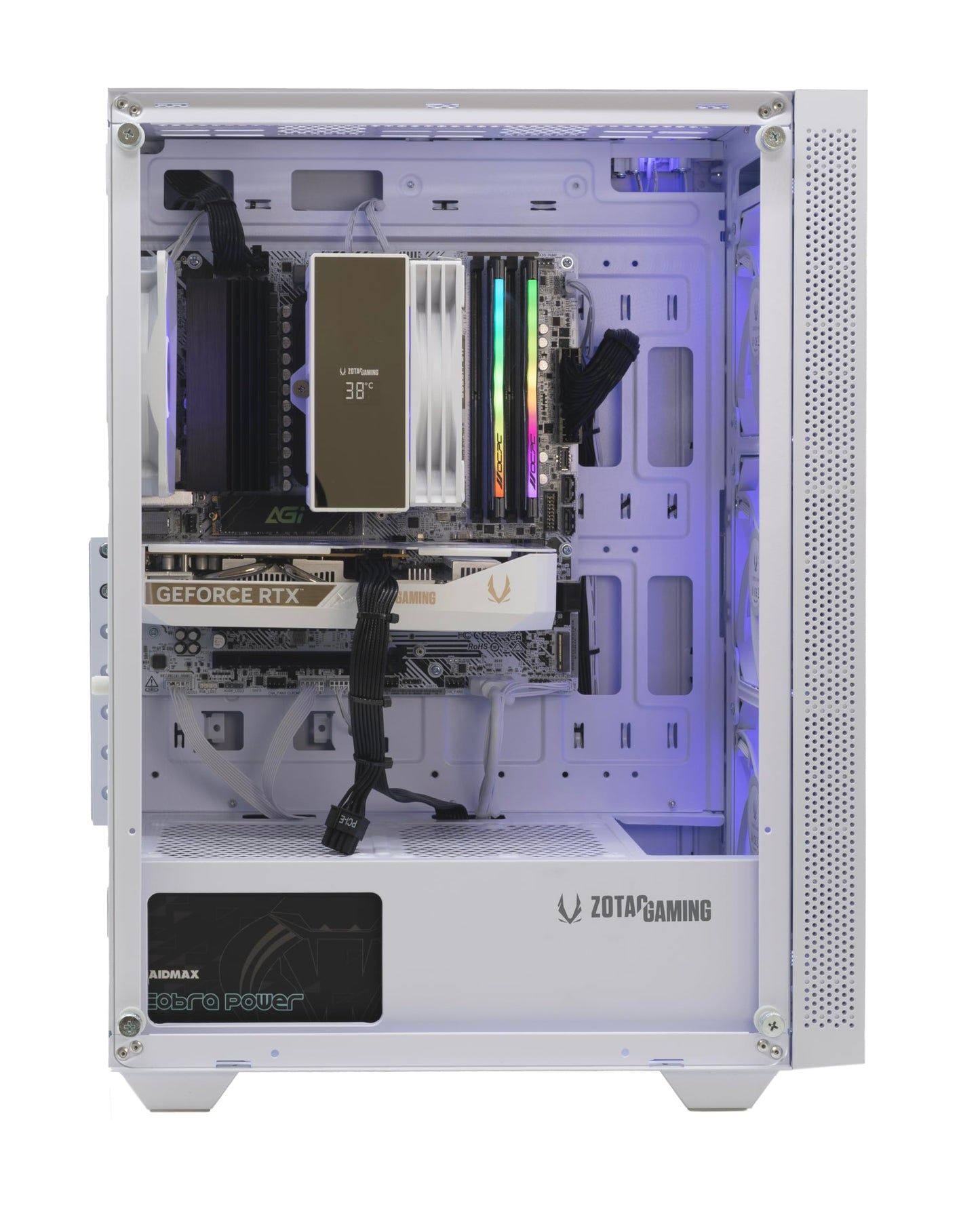 ZOTAC MEK Gaming PC Desktop, NVIDIA GeForce RTX 5060 8GB GDDR7, AMD Ryzen 5 9600X Up to 5.4GHz, 16GB DDR5, 1TB NVMe SSD, 650W 80+ Gold PSU, WiFi 6E, Bluetooth 5.3, Windows 11 Home, White