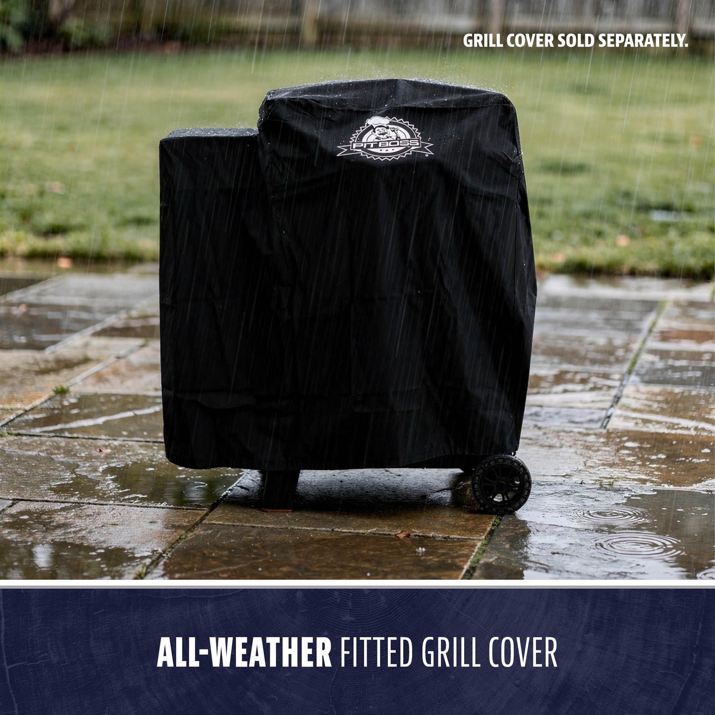 Pit Boss 500 FB2 Series Wood Pellet Grill & Smoker with Flame Broiler and LCD Digital Controller, 518-Sq. In. Cooking Space, 180°F to 500°F Temperature Range, Meat Probe, 5 lb. Pellet Hopper, Black