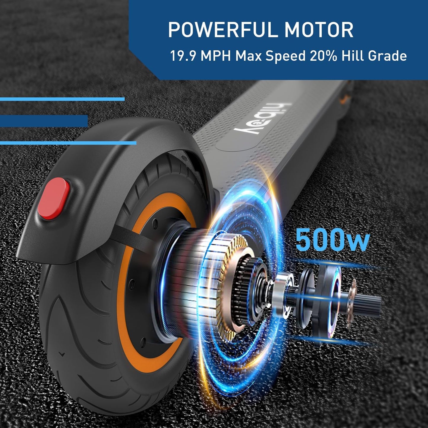 Hiboy S2 MAX Electric Scooter, 40.4 Mi Long Range & 19 MPH, 650W MAX Motor Power, 10'' Pneumatic Tires, Split Hub Set, Dual Braking System and Cruise Control, Foldable Commuter E-Scooter