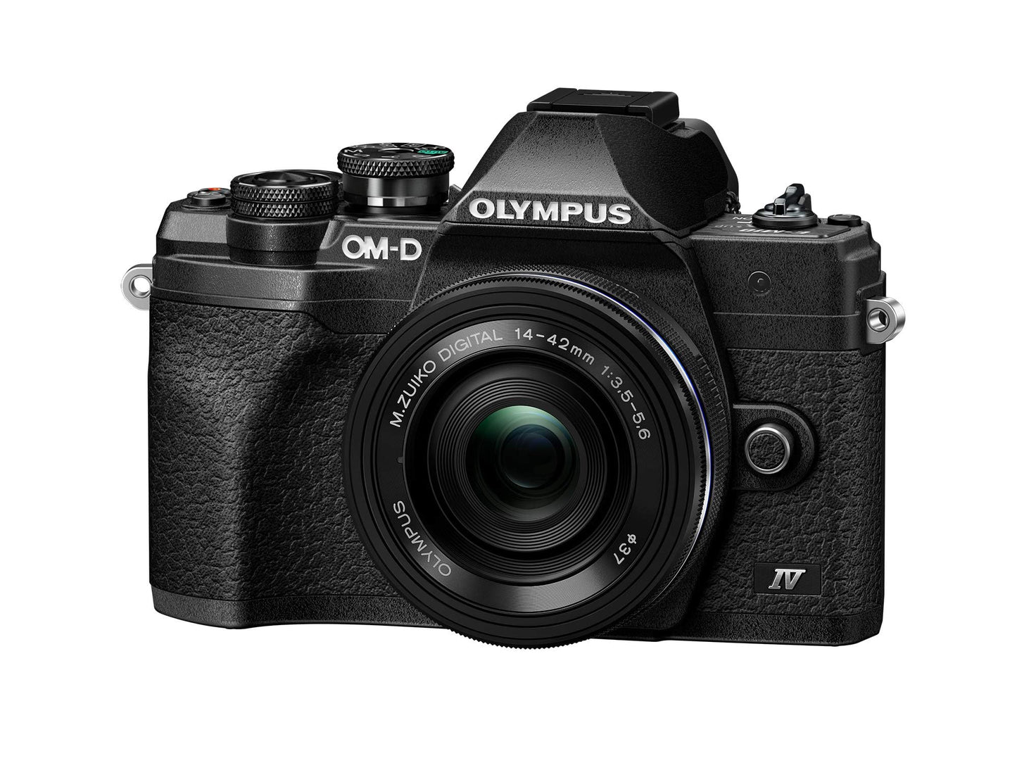 OM SYSTEM Olympus E-M10 Mark IV Black Micro Four Thirds System Camera M.Zuiko Digital ED 14-42mm F3.5-5.6 EZ kit 20MP Sensor 5-Axis Image Stabilization 4K Video Wi-Fi