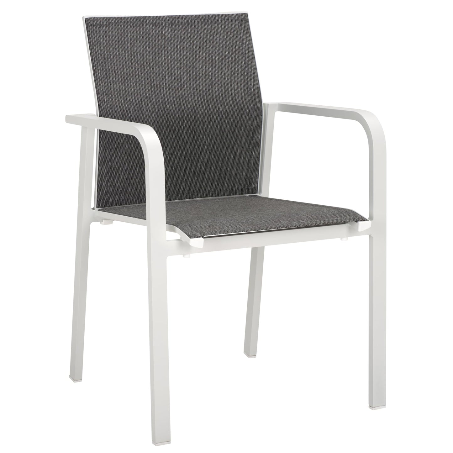 SAFAVIEH Outdoor Patio Furniture Dexter White Armchair Set of 2 (Fully Assembled)