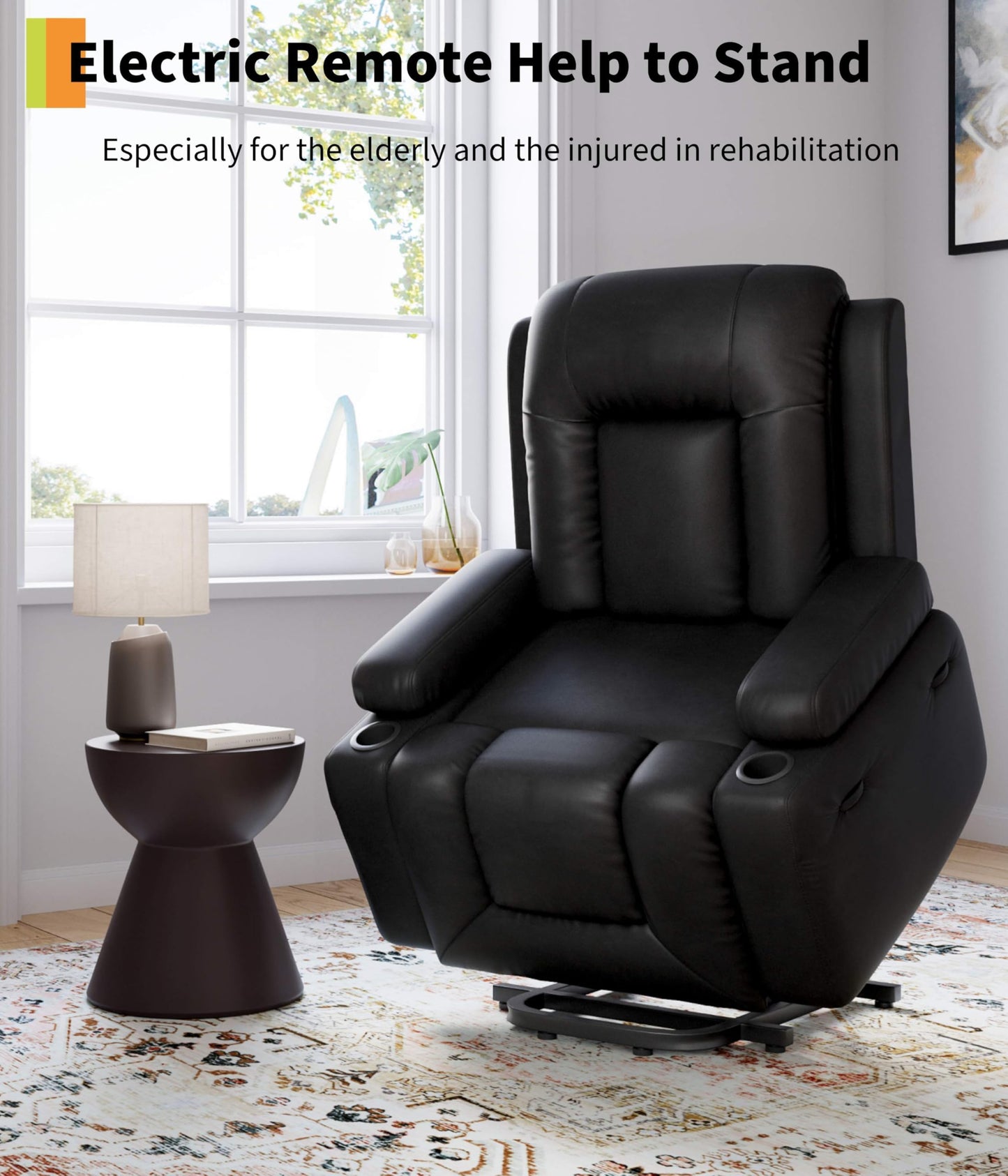 Oversized Swivel Rocker Recliner Chair for Adult,360° Swivel Rock Recliner with Massage&Heating,Extra Wide Manual Recliners, Upholstery Overstuffed Soft Rocking Sofa Chair