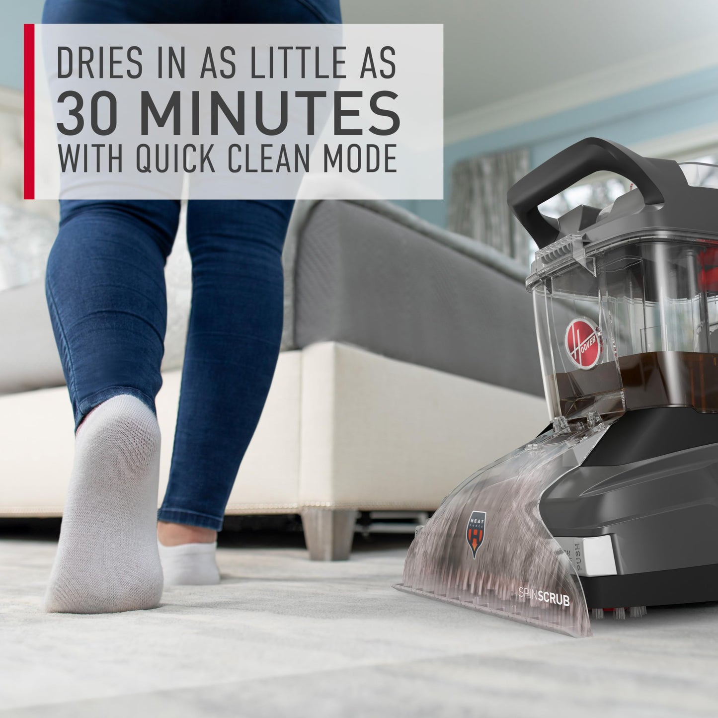 Hoover PowerScrub XL Pet Carpet Cleaner Machine for Carpet and Upholstery, Deep Cleaning Carpet Shampooer Machine with Multi-Purpose Tools, Powerful Suction, Pair with Hoover Cleaner Solution