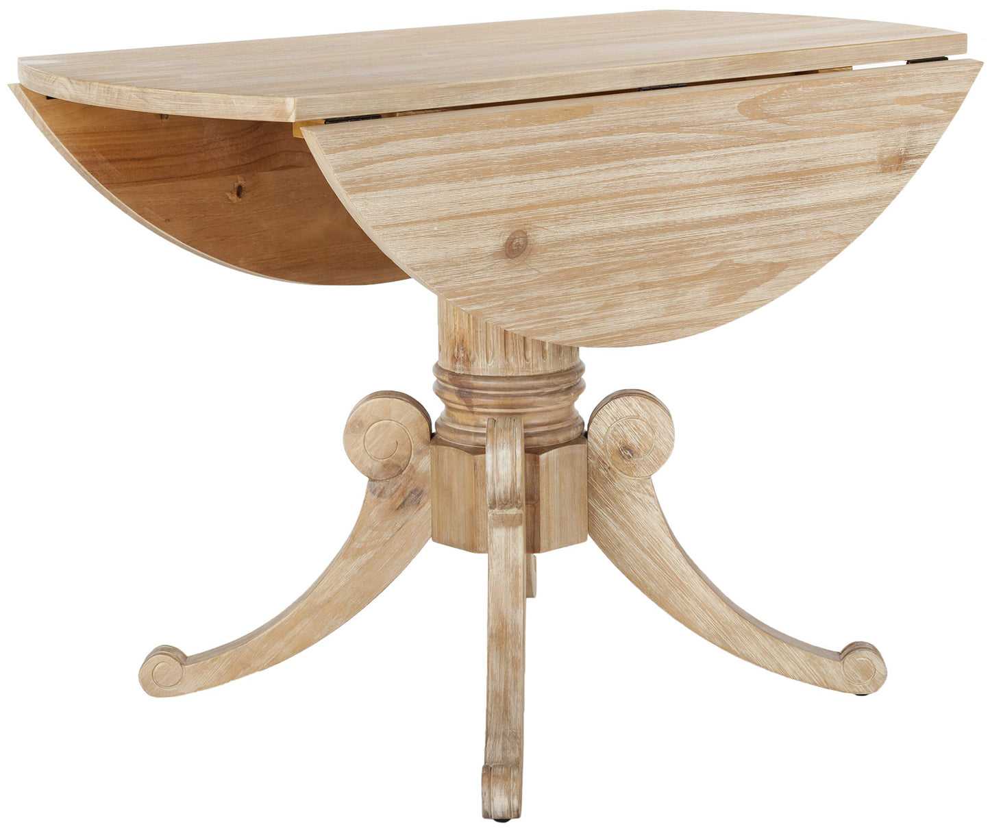 Safavieh Home Forest Traditional Rustic Natural Drop Leaf Dining Table