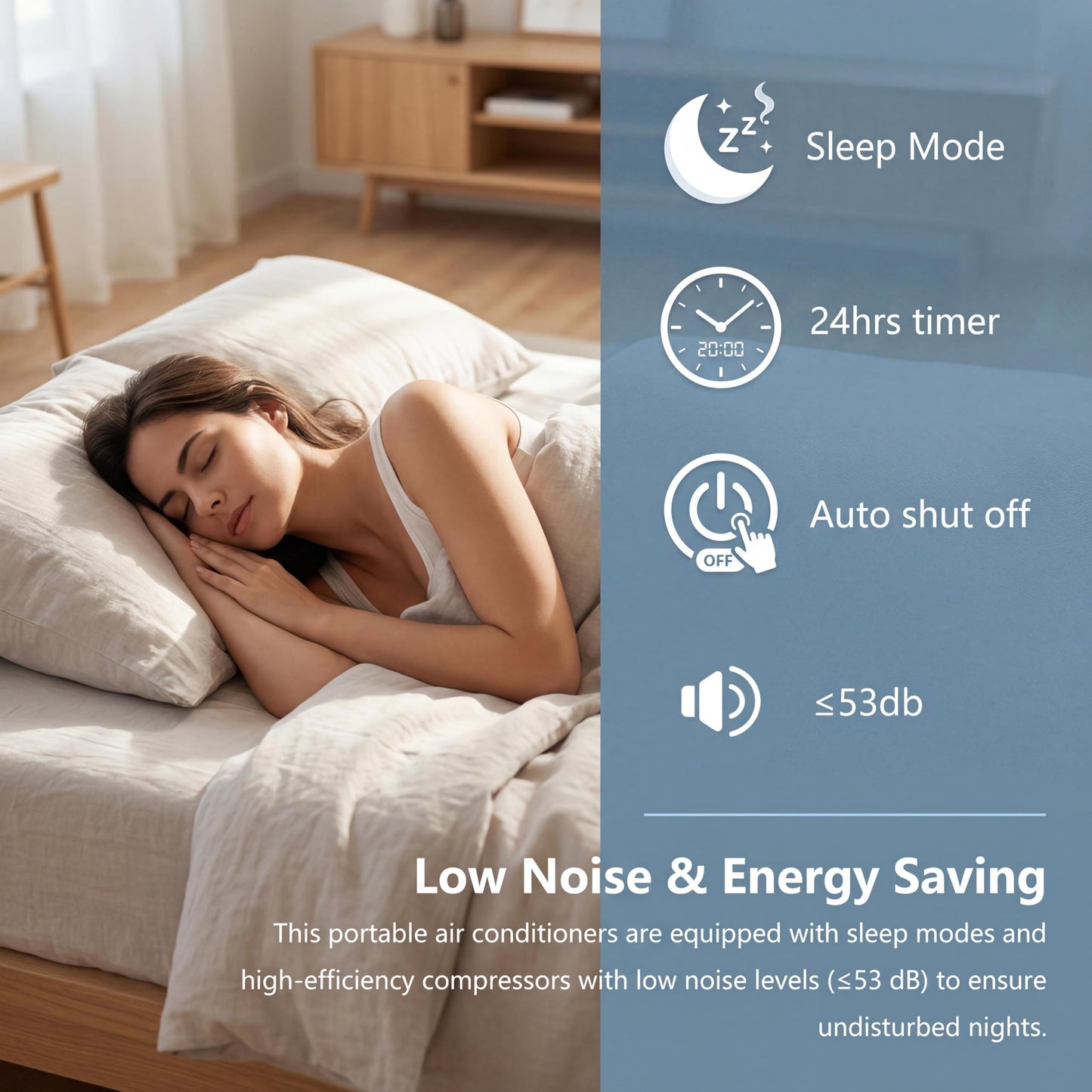 14,000 BTU Portable Air Conditioners, Cools Large Room Up to 700 Sq.Ft, 4-in-1 AC Unit with Dehumidifier & Fan, Remote Control, Quiet Sleep Mode, Energy Efficient for Home Office Garage