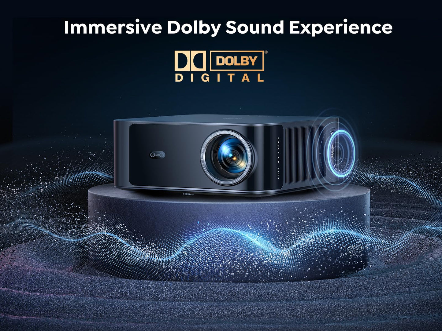 [4K Support/36W Dolby Audio/APPs]Smart-Projector-4K with WiFi6 and 2Way Bluetooth, AI Auto Focus Projector with Native 1080P, HDR10, TOPTRO X9 Outdoor Movie Proyector Compatible with Phone/TV Stick/PC