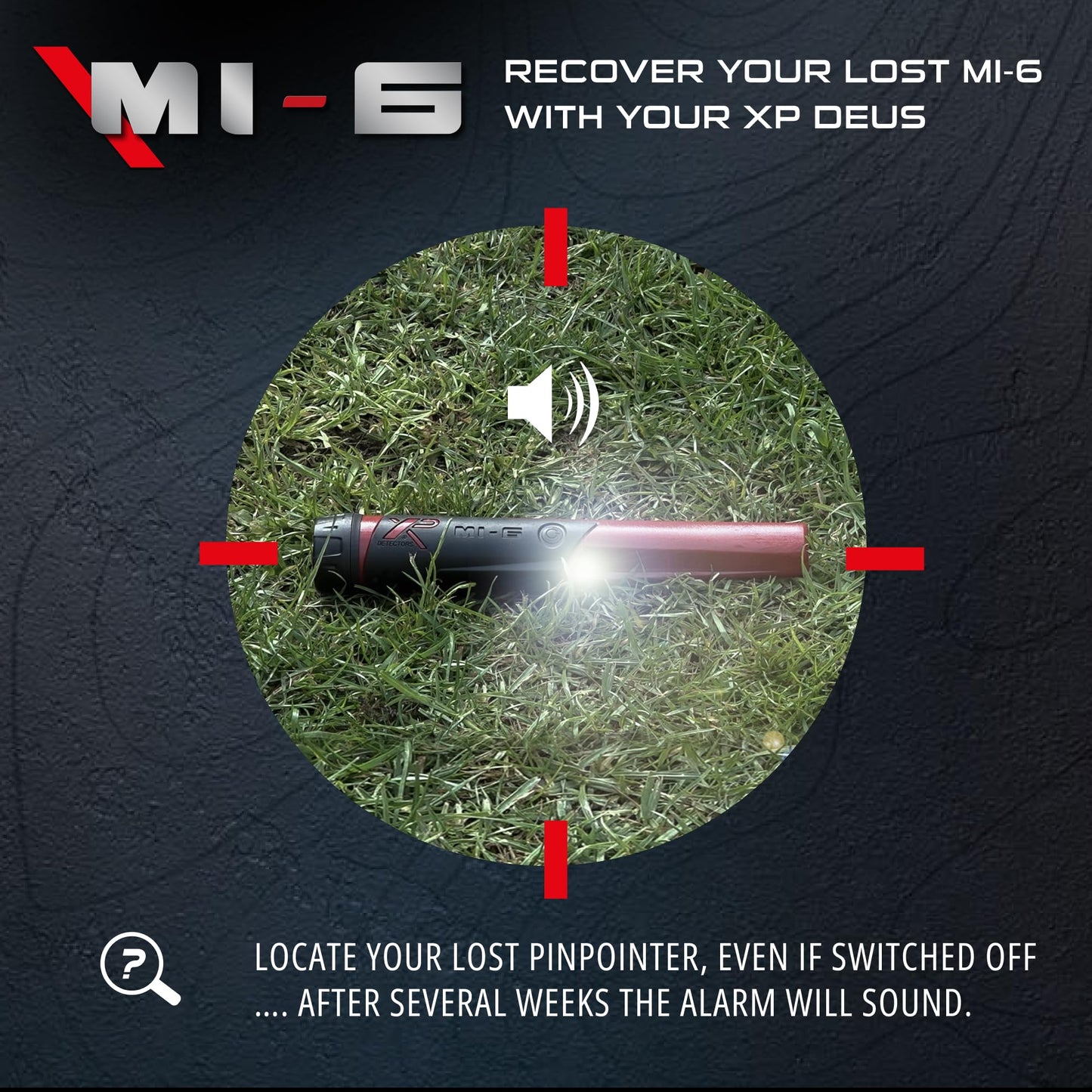 XP Metal Detectors MI-6 Pinpointer, with Wireless connectivity to the Deus II, Deus & ORX Metal detectors, by XP Metal Detectors to be Used by All detectorists (MI-6-AM)