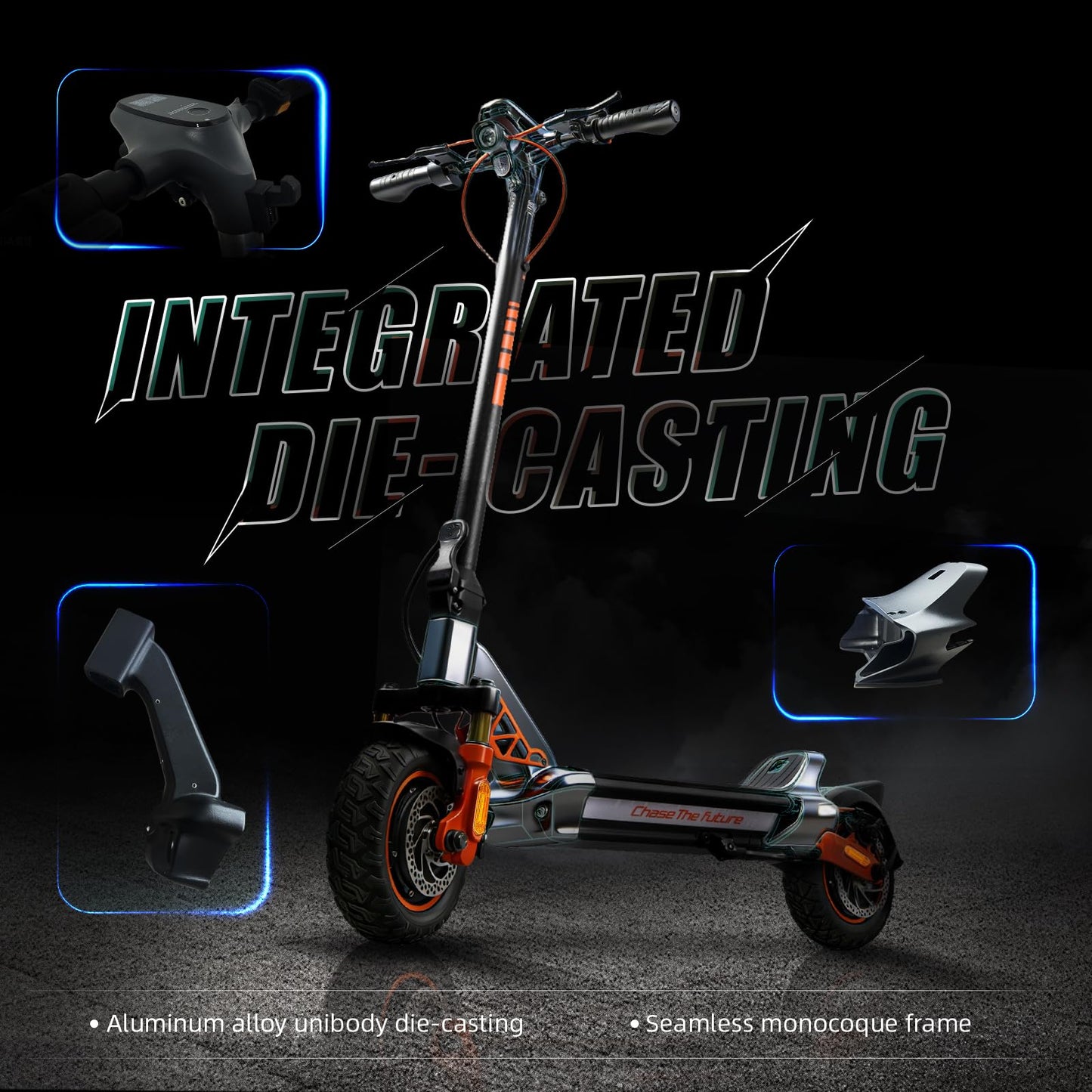 Electric Scooter Adult, 1600W*2 Dual Motor RZ1000, Up to 40-50 Miles Long Range/MAX Speed 31 Mph, Self-Sealing Off Road Tires with 1152Wh Battery & Dual Suspension Commuting Fast Electric Scooter