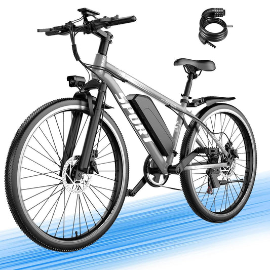 ASKGO Electric Bike for Adults, 1500W Peak Mountain Ebike with 25 MPH, 65 Miles Range, 48V 10.4Ah Removable Battery Ebike, 26" Electric Bicycle for Commute