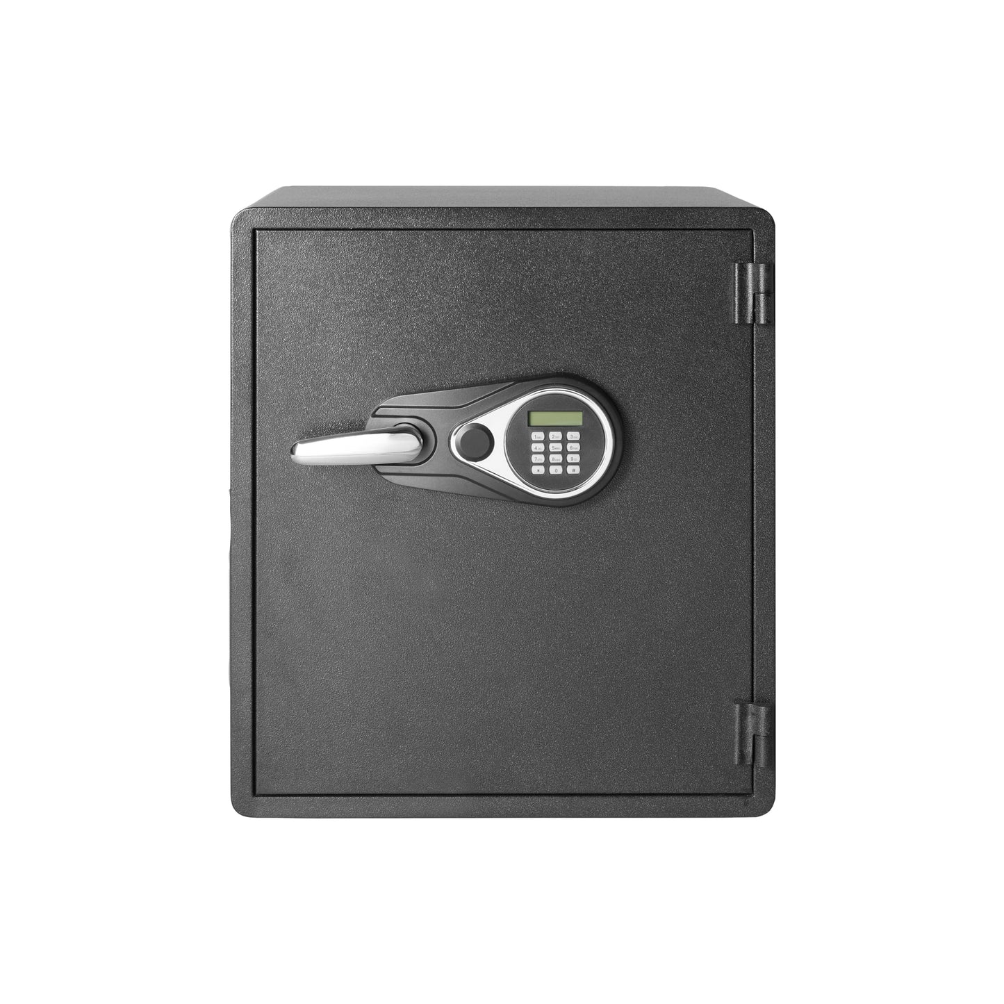 Amazon Basics Fireproof and Waterproof Safe Box with Digital Keypad Electronic Lock, Fire Resistant, Interior Lighting, Removable Shelf, for Home Use, 2.13 Cubic Feet, 24"H x 20.87"W x 19"D, Black