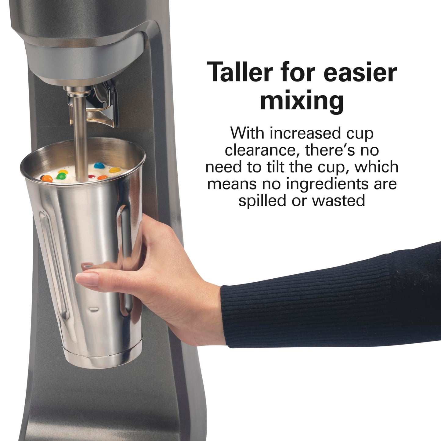 Hamilton Beach Commercial HMD200R Single-Spindle Drink Mixer, 3 Speed Universal Motor, Hands-Free Operation, NSF Certified