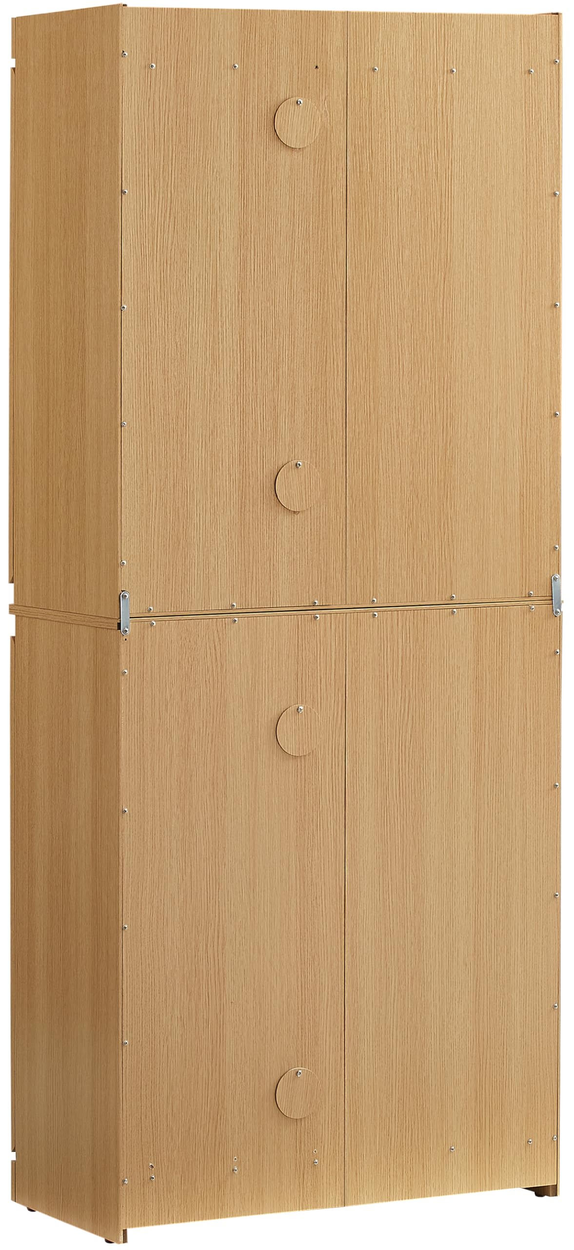 Crosley Furniture Marco Tall Modern Kitchen Pantry Storage Cabinet with Shelves, Dining, Laundry Room, Bathroom, Ash
