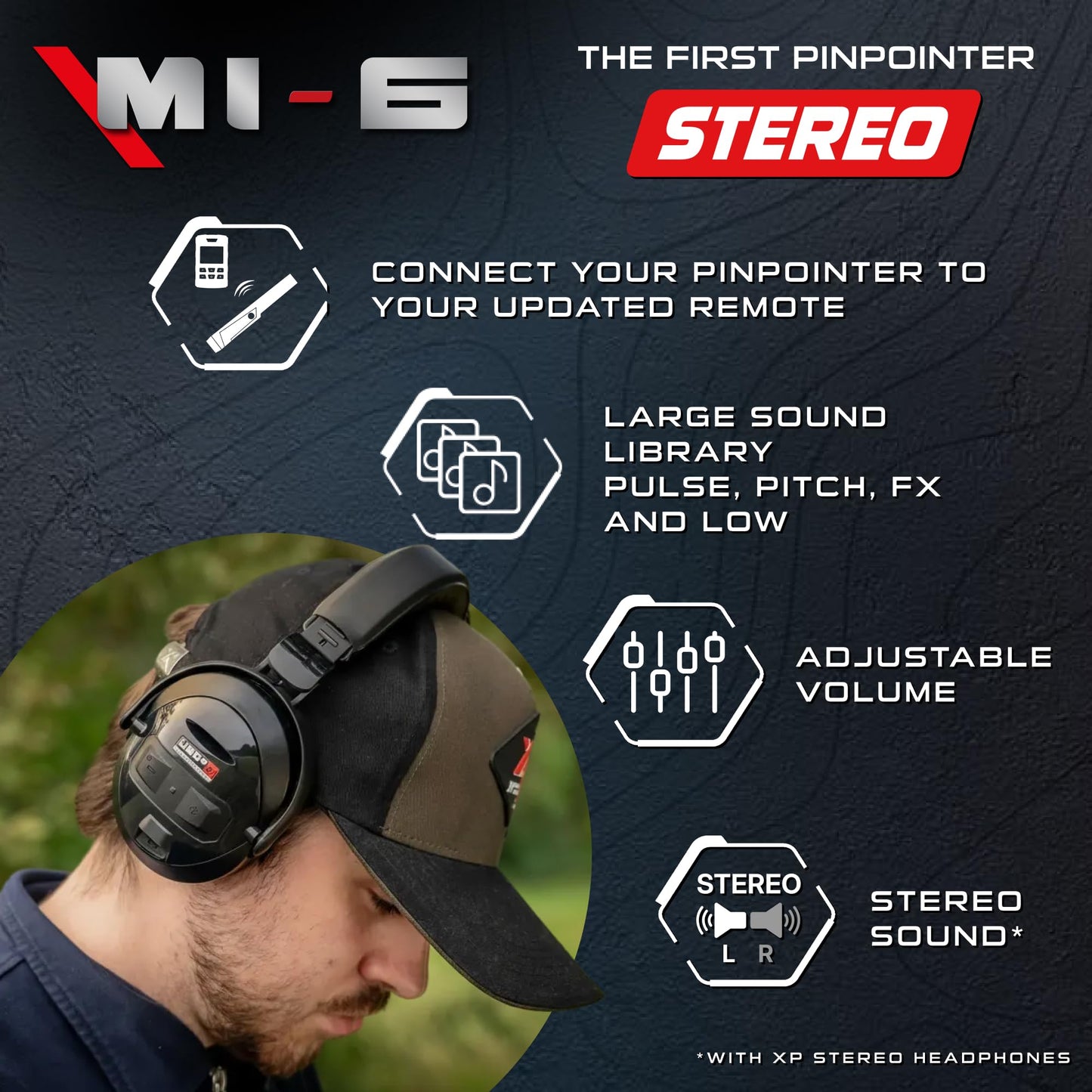 XP Metal Detectors MI-6 Pinpointer, with Wireless connectivity to the Deus II, Deus & ORX Metal detectors, by XP Metal Detectors to be Used by All detectorists (MI-6-AM)