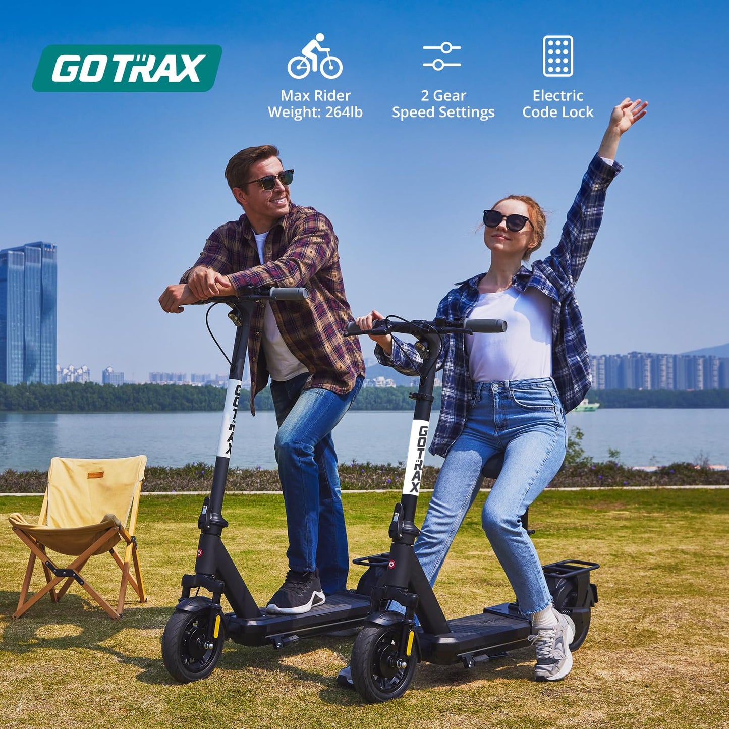 Gotrax ECLIPSE ULTRA Electric Scooter for Adults, Max 38 Mile & 20Mph by 500w Motor, 10" Tire, Bright Headlight Taillight, Aluminum Alloy Frame & Cruise Control, Foldable Escooter for Commute