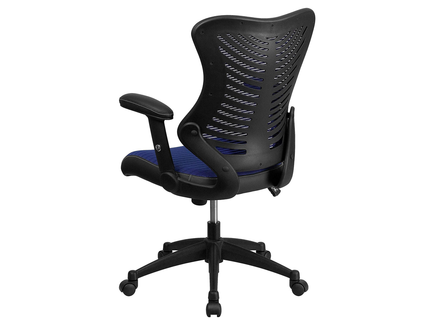 Flash Furniture Kale High Back Designer Blue Mesh Executive Swivel Ergonomic Office Chair with Adjustable Arms