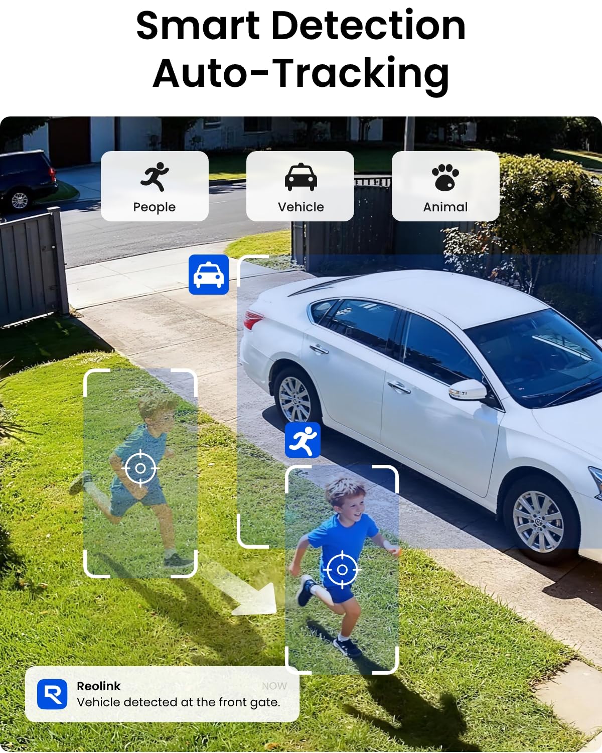 REOLINK 5MP Solar Security Cameras Wireless Outdoor, 360° Pan Tilt Auto-Tracking, Smart AI Detection, Up to 1TB Local Storage, 2.4/5GHz Dual-Band WiFi, Home Hub Mini with 2X Argus PT + Solar Panel