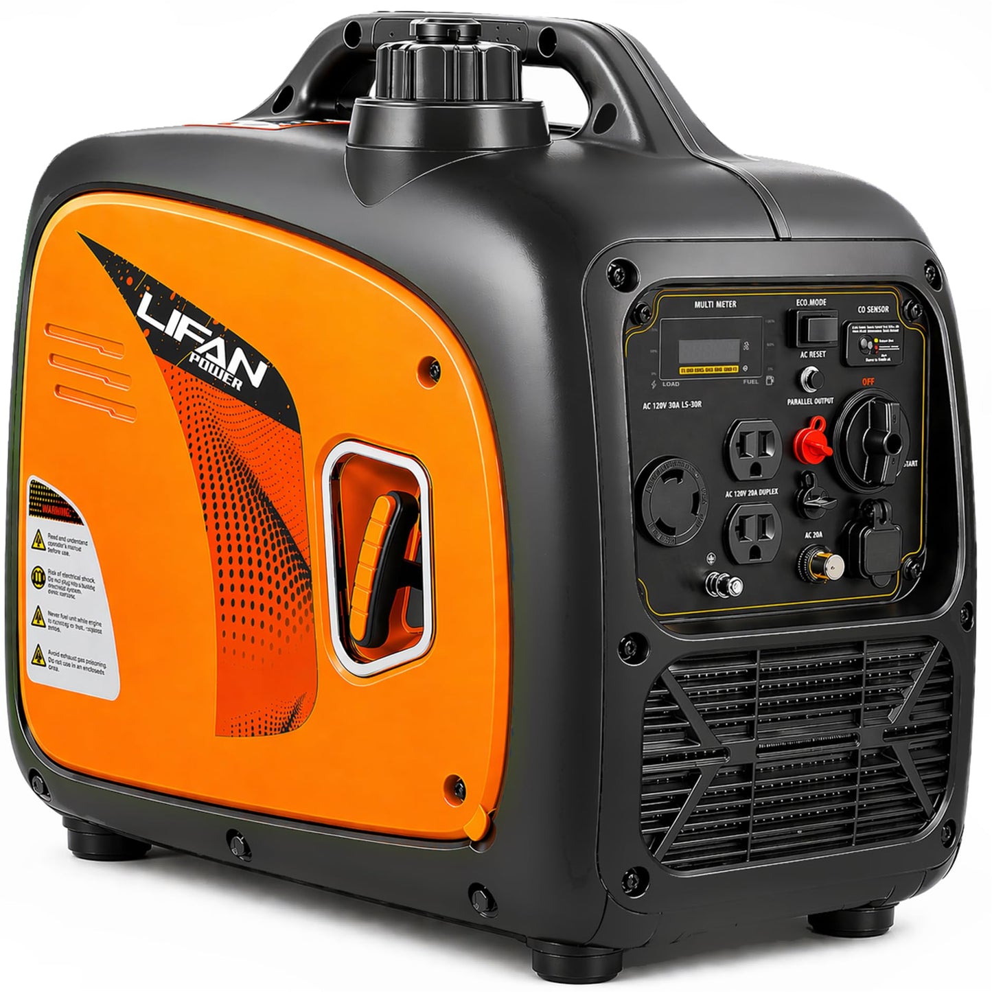 LIFAN 3500W Portable Inverter Generator for Home Backup, Super Quiet Gas Powered Generator for RV Camping Outdoor Use, ECO Mode, EPA Compliant, Parallel Ready with CO-MINDER Safety