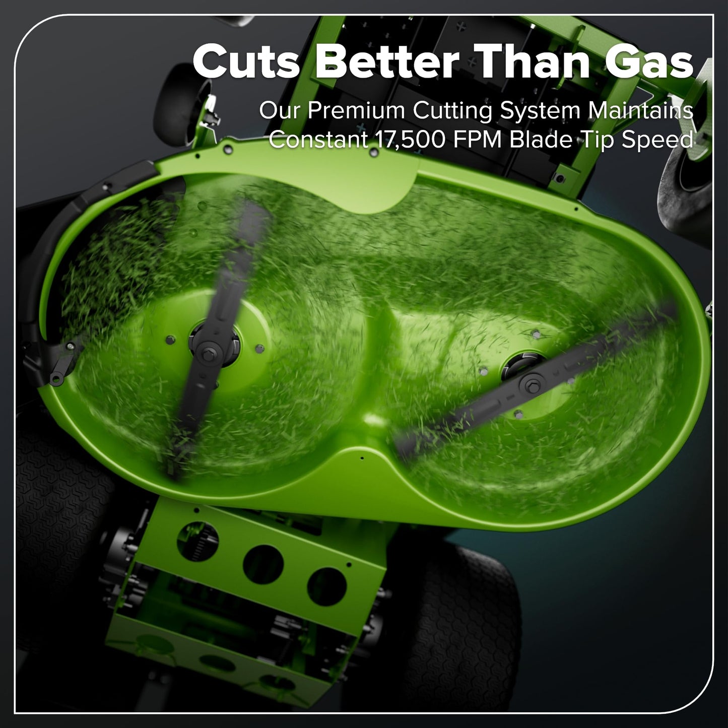 Greenworks 80V 42" CrossoverZ Zero Turn Riding Lawn Mower, (6) 6.0Ah Batteries and 600W Charger