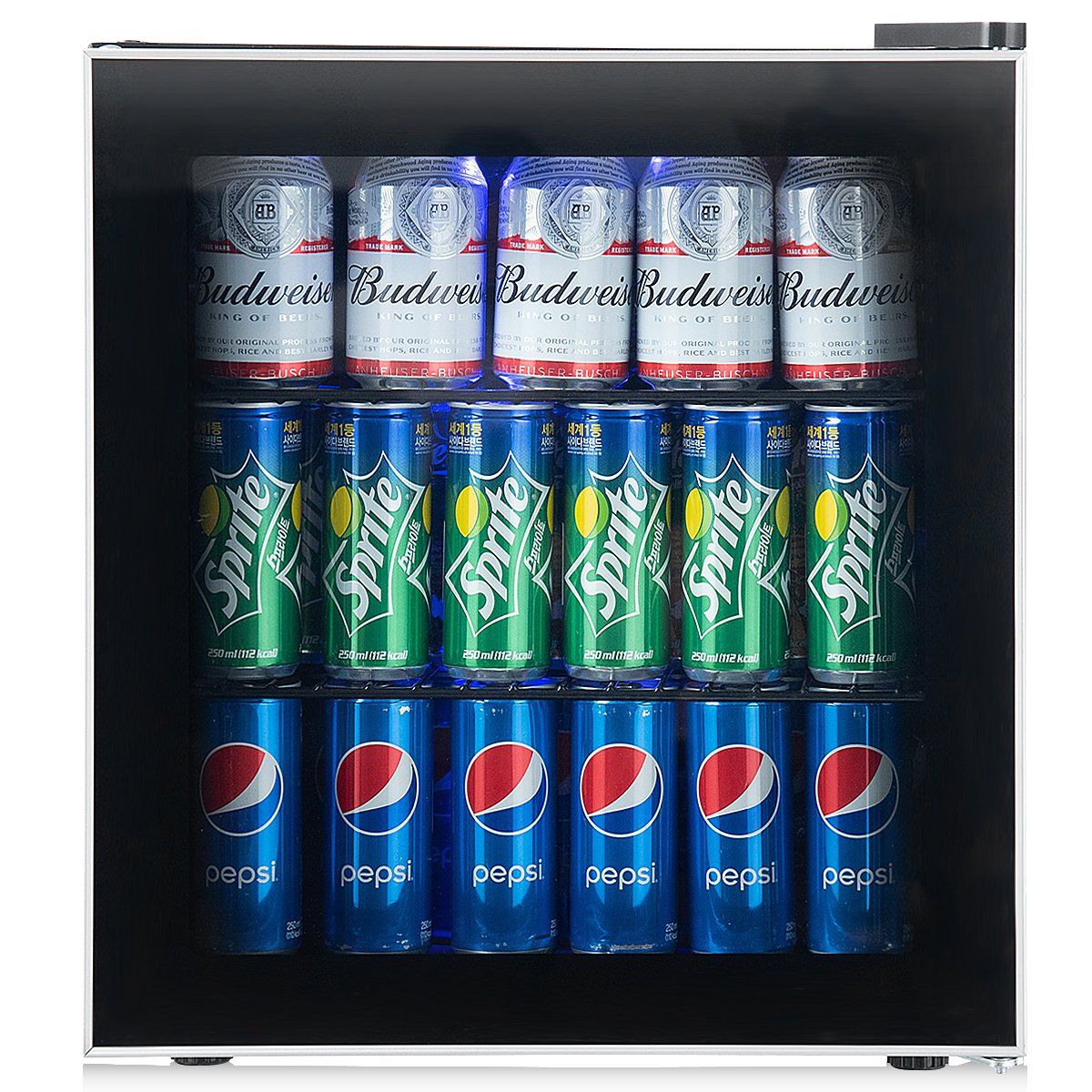 countertop freestanding beverage drink chiller refrigerator mini fridge beer wine cooler, 18.5’’ x 17.5’’ x 19.5’’ (L x W x D), Black