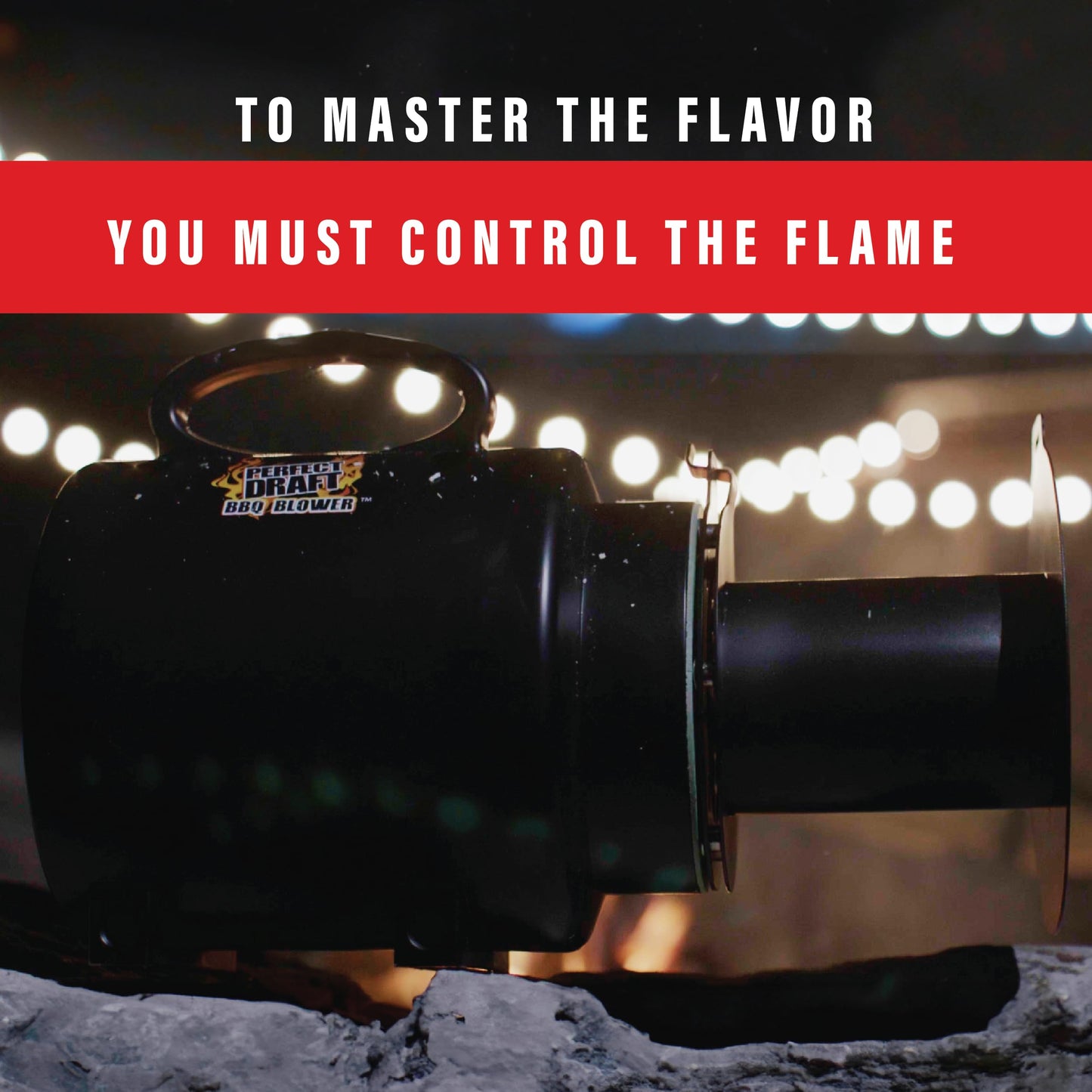 Perfect Draft BBQ Blower 4.0 for Offset Smoker Grill - Designed in Texas, Patented in the USA - Battery Powered BBQ Fan for Outdoor Barbecue