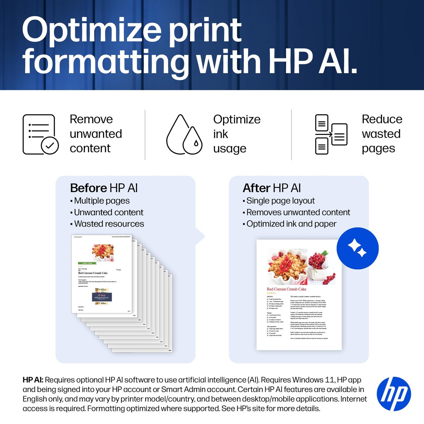 HP Smart Tank 7603 Wireless All-in-One Ink Tank Printer, Scanner, Copier with up to 3 Years of Ink Included, Best-for-Home Office, Cartridge-Free Refillable, AI-Capable (D34F7A)