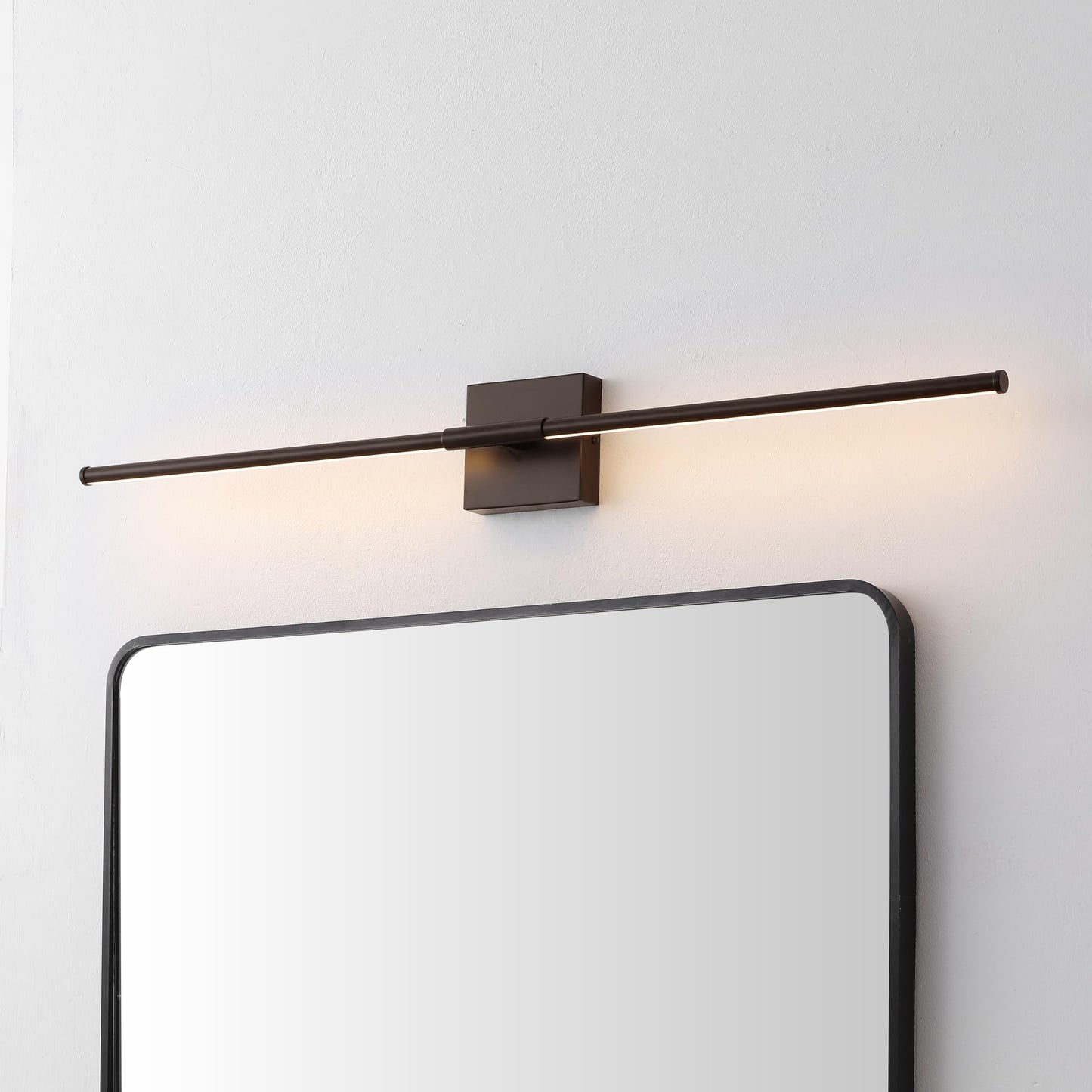JONATHAN Y Wall Sconce, Modern Minimalist, Dimmable LED, 32in, Metal, Oil Rubbed Bronze, Model JYL7040D