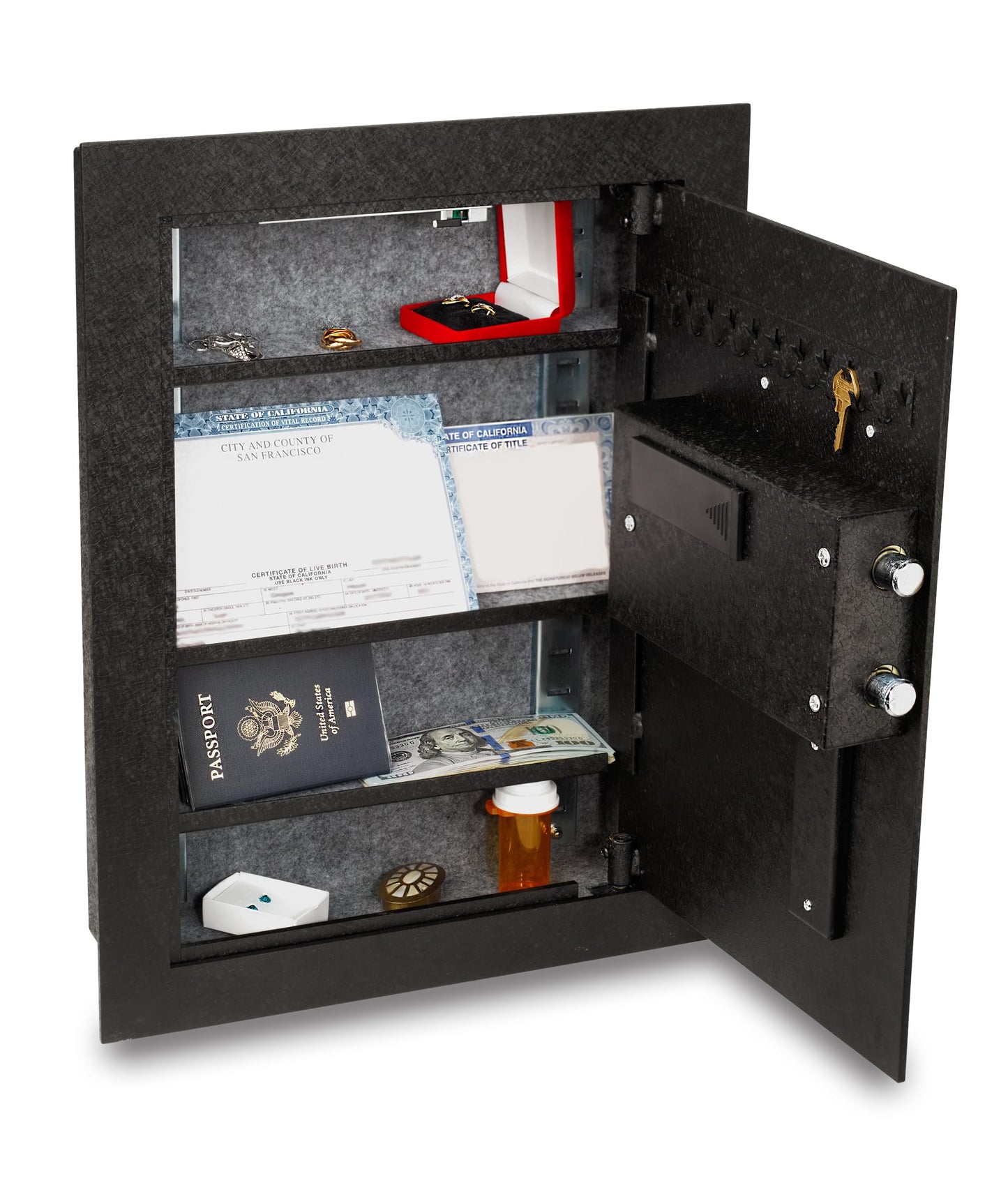 Viking Security Safe VS-52BLX Heavy Duty Hidden in Wall Safe Biometric Fingerprint