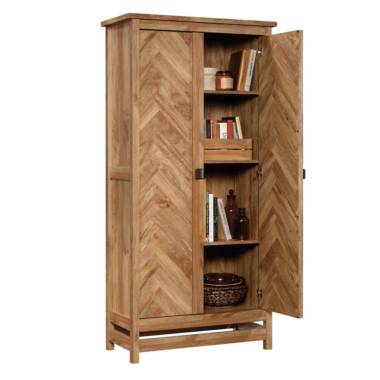 Sauder Cannery Bridge Storage Cabinet/ Pantry Cabinet, Sindoori Mango finish