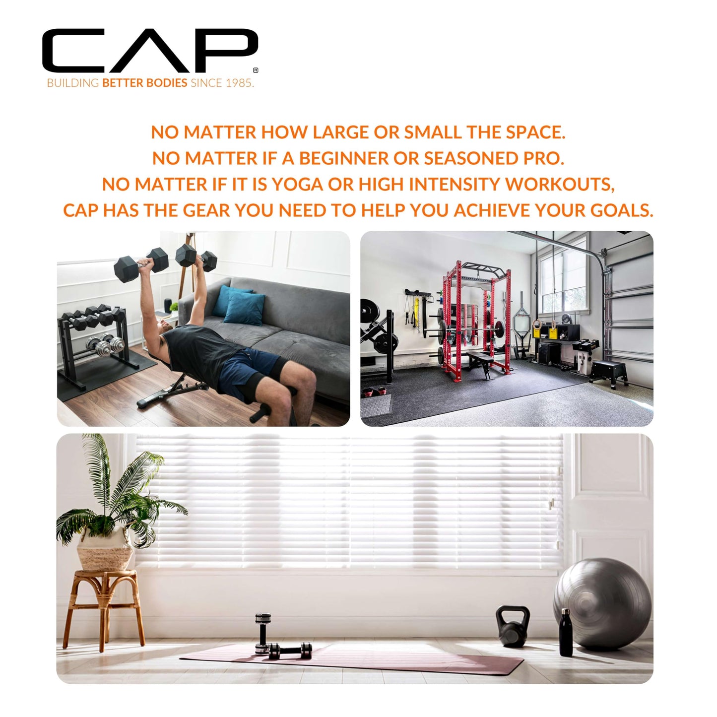 CAP Barbell Multi Use Power Rack, Yellow