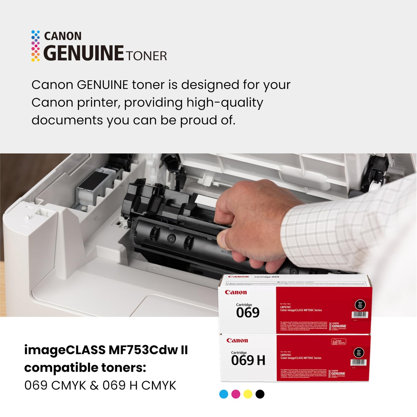 Canon Color imageCLASS MF753Cdw II - Wireless Duplex Laser Printer, All-in-One with Scanner, Copier, Fax, Auto Document Feeder, 3 Year Limited Warranty, 35 PPM