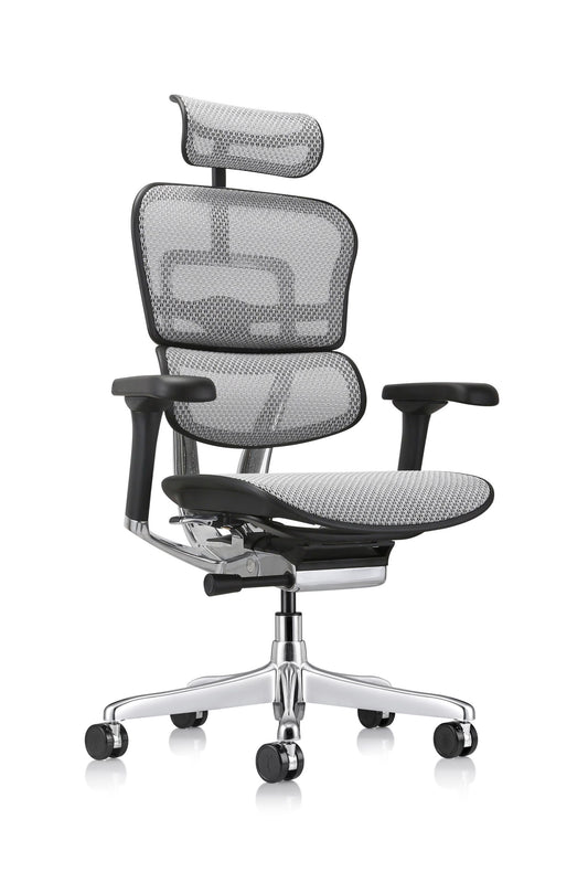 Ergohuman Eurotech ME7ERG GEN2 High Back Mesh Office Chair with Tilt Tension Control, Tilt Lock, Back Angle, Back Height, Synchro Tilt, Seat Height, Seat Depth, and Arm Height Adjustments, Grey