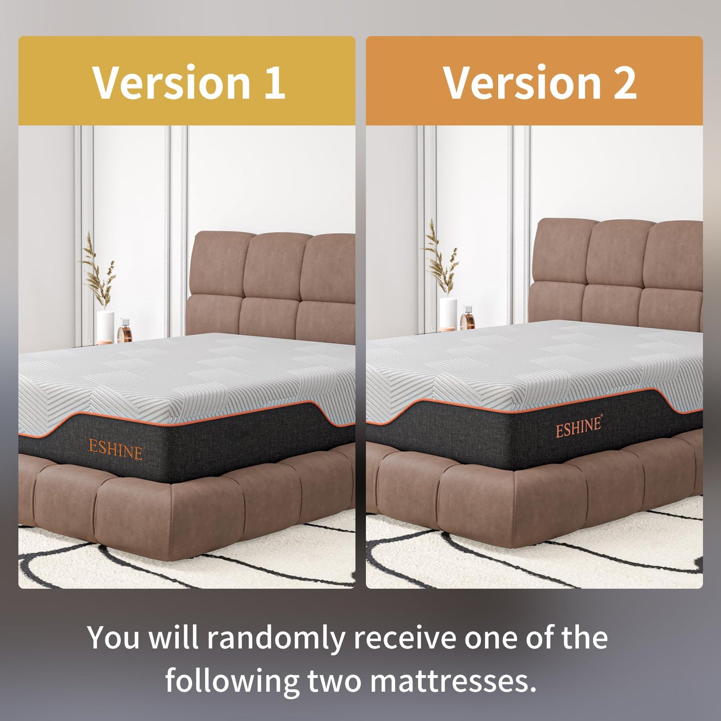 ESHINE 3000 Series Adjustable Bed with 14 inch Ultra-Plush Black Mattress - Twin XL