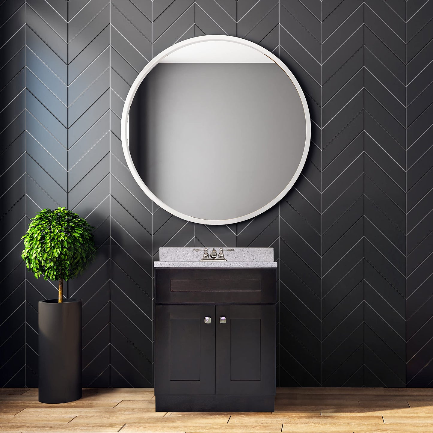 Brookings 24-inch Unassembled Bathroom Vanity Without Top in Espresso