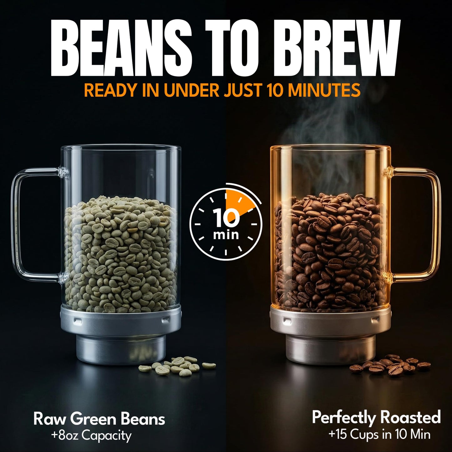 Fresh Roast SR800 Coffee Roaster – Roast Coffee at Home – Variable Heat and Fan Control – Digital Display – Roasts 6–8 oz (170–226g) Per Batch – Easy to Use – Fast Roast Time