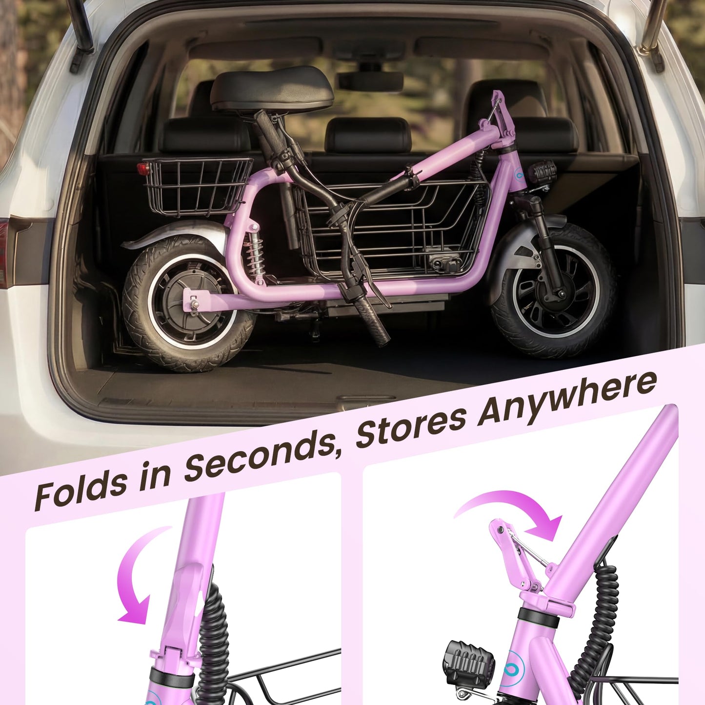 Gyroor C1Pro Electric Scooter with Seat for Adults, Foldable Commuter E-Scooter, 25-Mile Range & 19 MPH Top Speed, 12" Pneumatic Tires, Dual Suspension for Daily Commuting