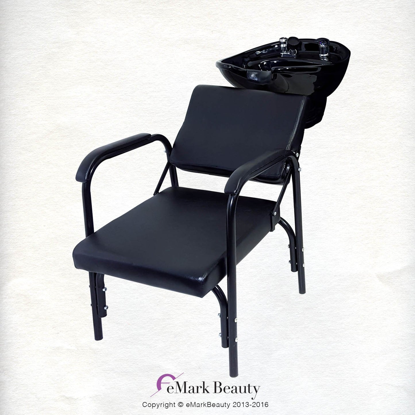 Salon CERAMIC Wall Mounted Tilting Bowl Reclining Shampoo Chair TLC-B07WT-216