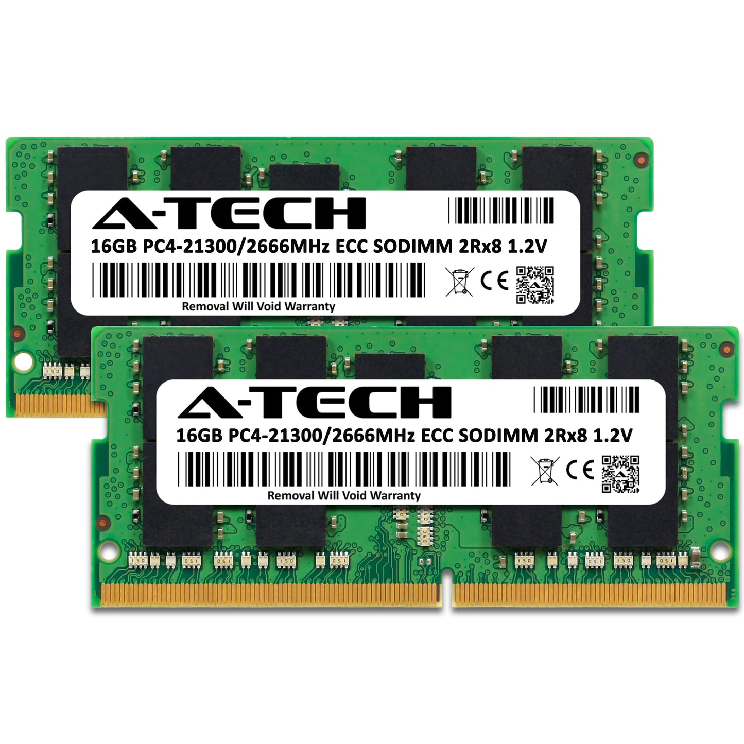 A-Tech 32GB Kit (2x16GB) RAM for Synology RackStation RS822RP+ NAS | DDR4 2666MHz PC4-21300 ECC SODIMM 2Rx8 1.2V 260-Pin Memory Upgrade