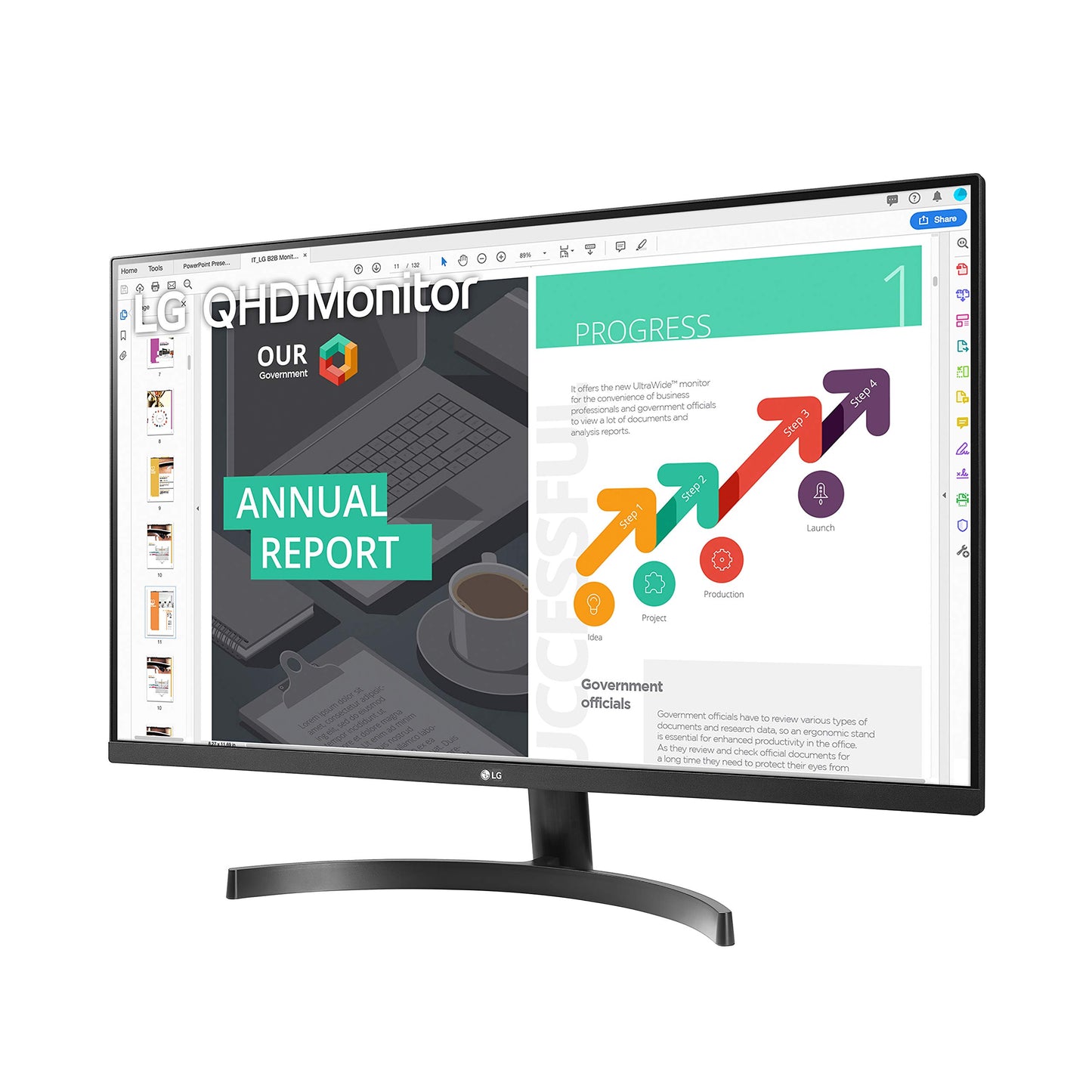 LG QHD 32-Inch Computer Monitor 32QN600-B, IPS with HDR 10 Compatibility and AMD FreeSync, Black