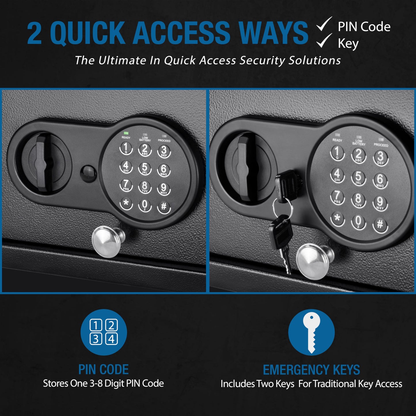 Barska Digital Keypad Home & Office Steel Security Safe Lock Box with Deadbolts - 1.2 Cu Ft Standard