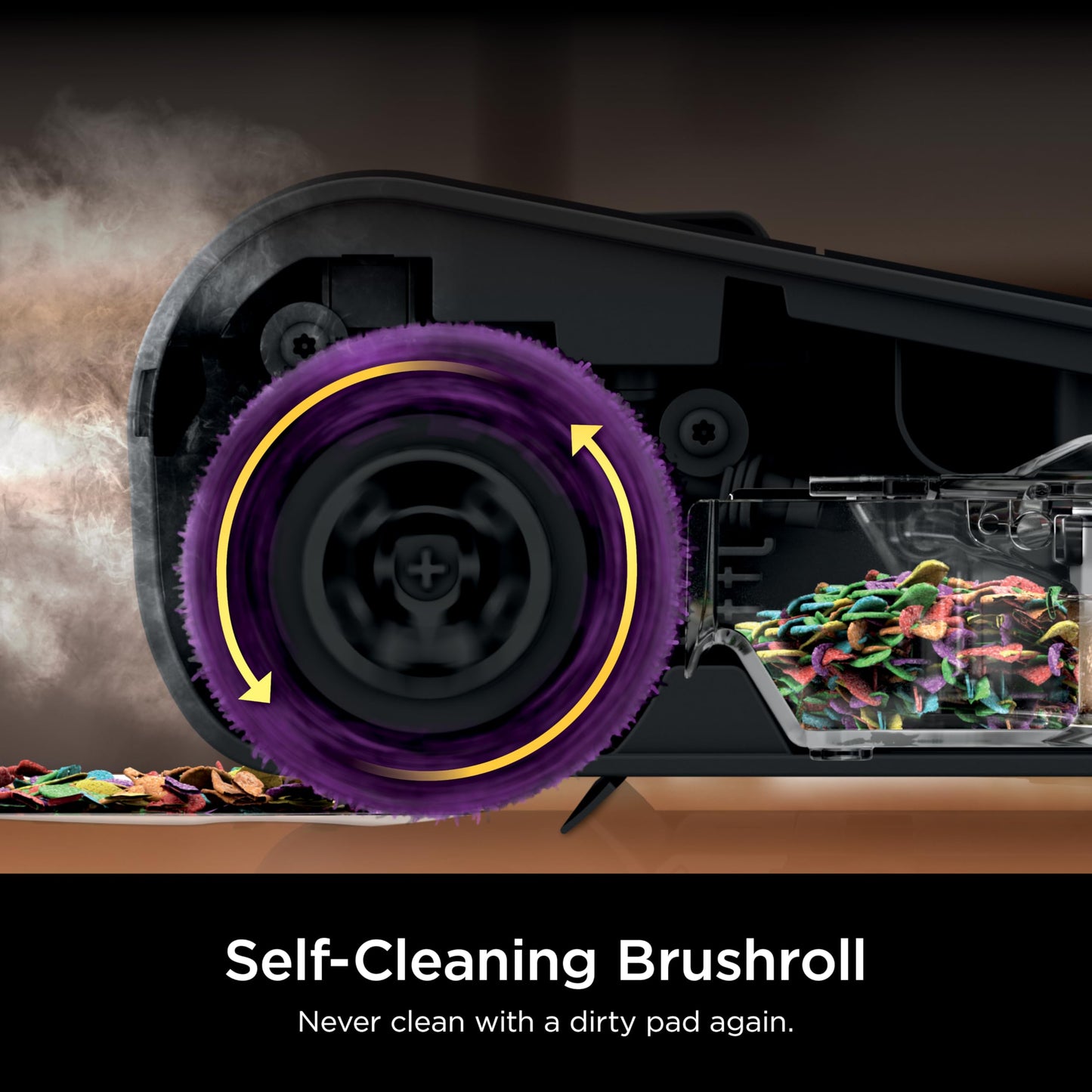 Shark Steam Pickup Lightweight 3-in-1 Steam Mop Cleaner Picks Up Debris, Deep Scrubs & Steam Sanitizes - All At Once for Home with Sealed Hard Floors like Hardwood, Tile & Laminate, SD201