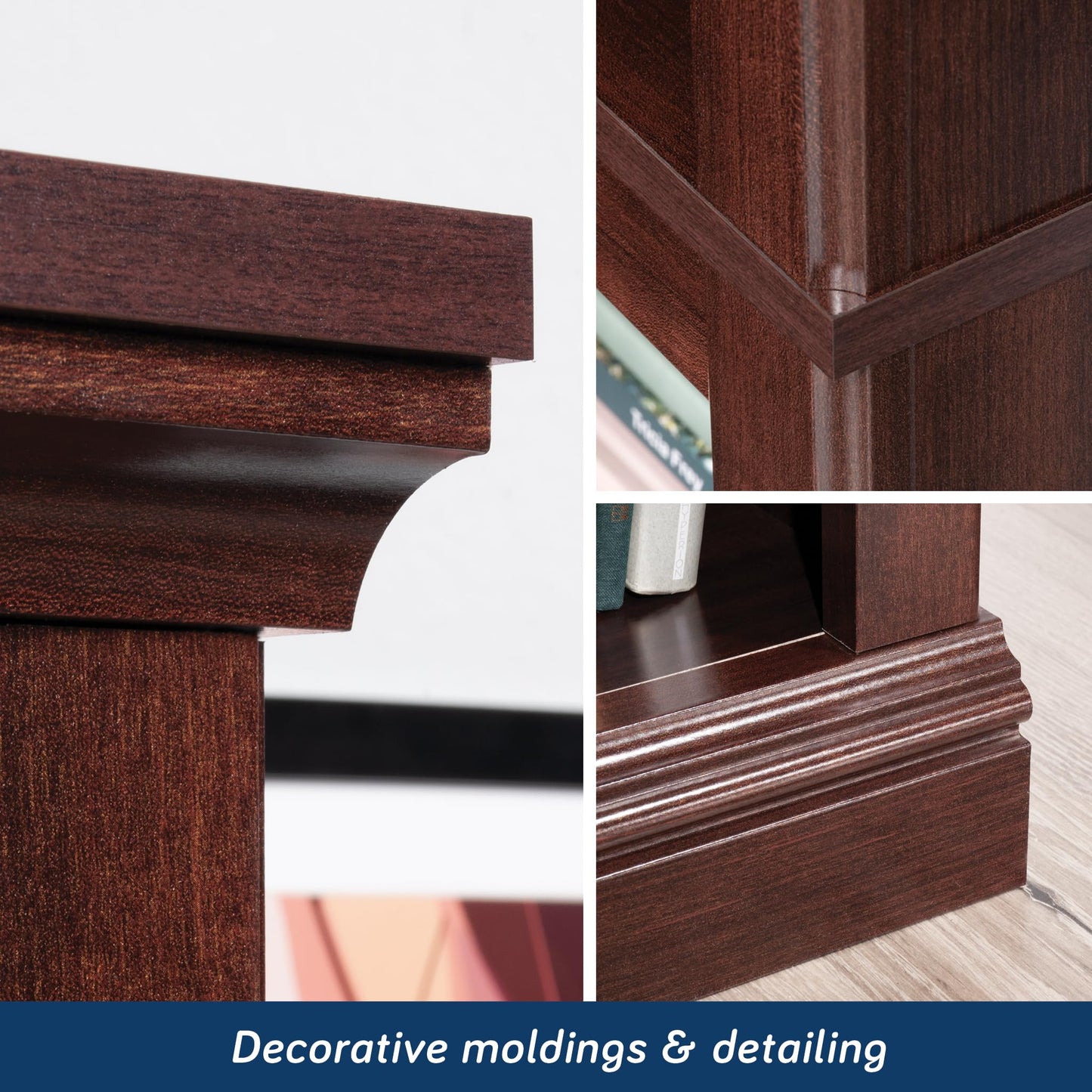 Sauder Miscellaneous Storage Bookcase, Select Cherry Finish