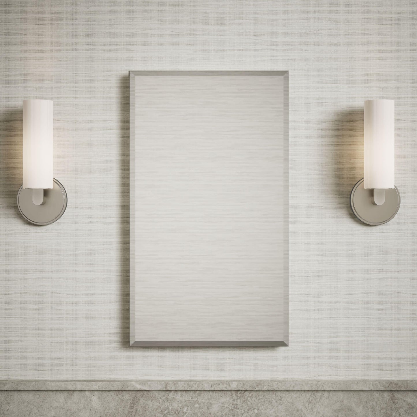Kohler CB-CLC1526FS Frameless Bathroom Mirror Medicine Cabinet, Single Door, Rectangular Beveled Edge Frame, Bathroom Cabinet Mirror, Adjustable Shelves, 15 in. W x 26 in. H