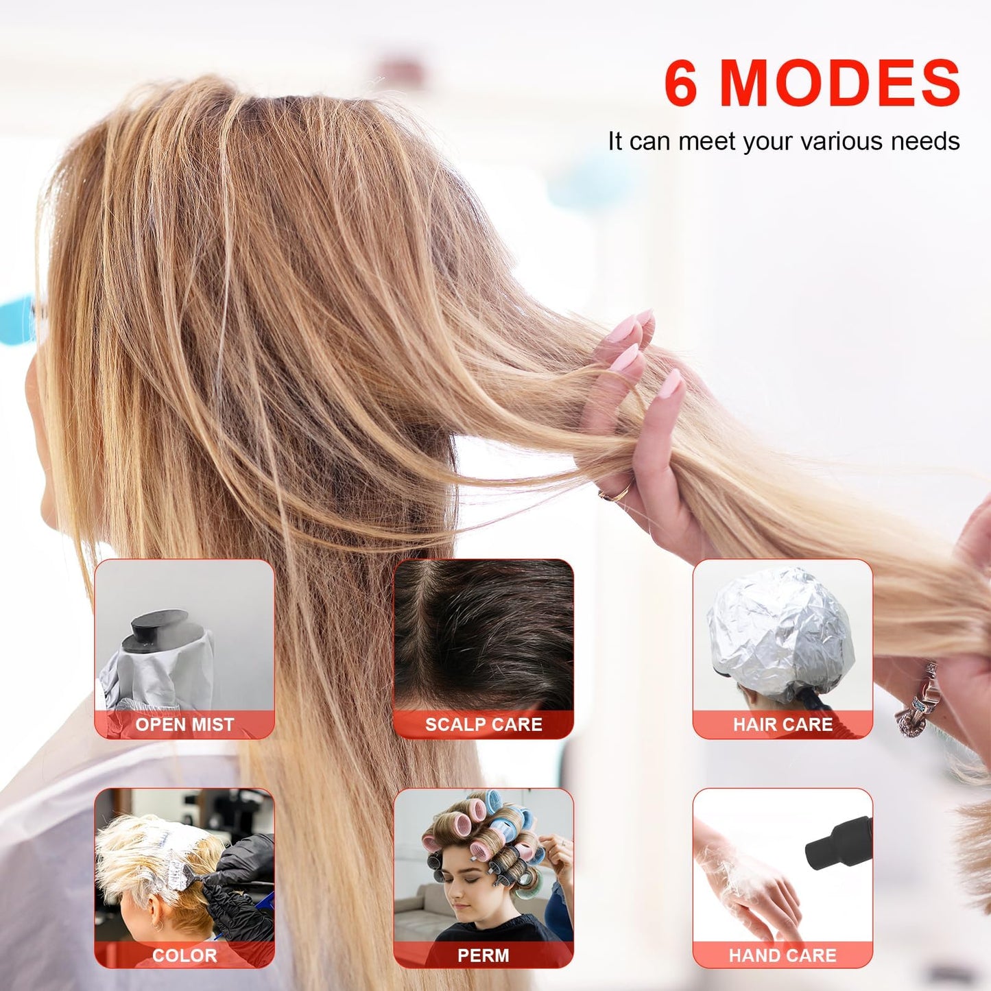 Elitzia Micro Mist Hair Steamer with Storage Draw for Salon SPA Barber Shop