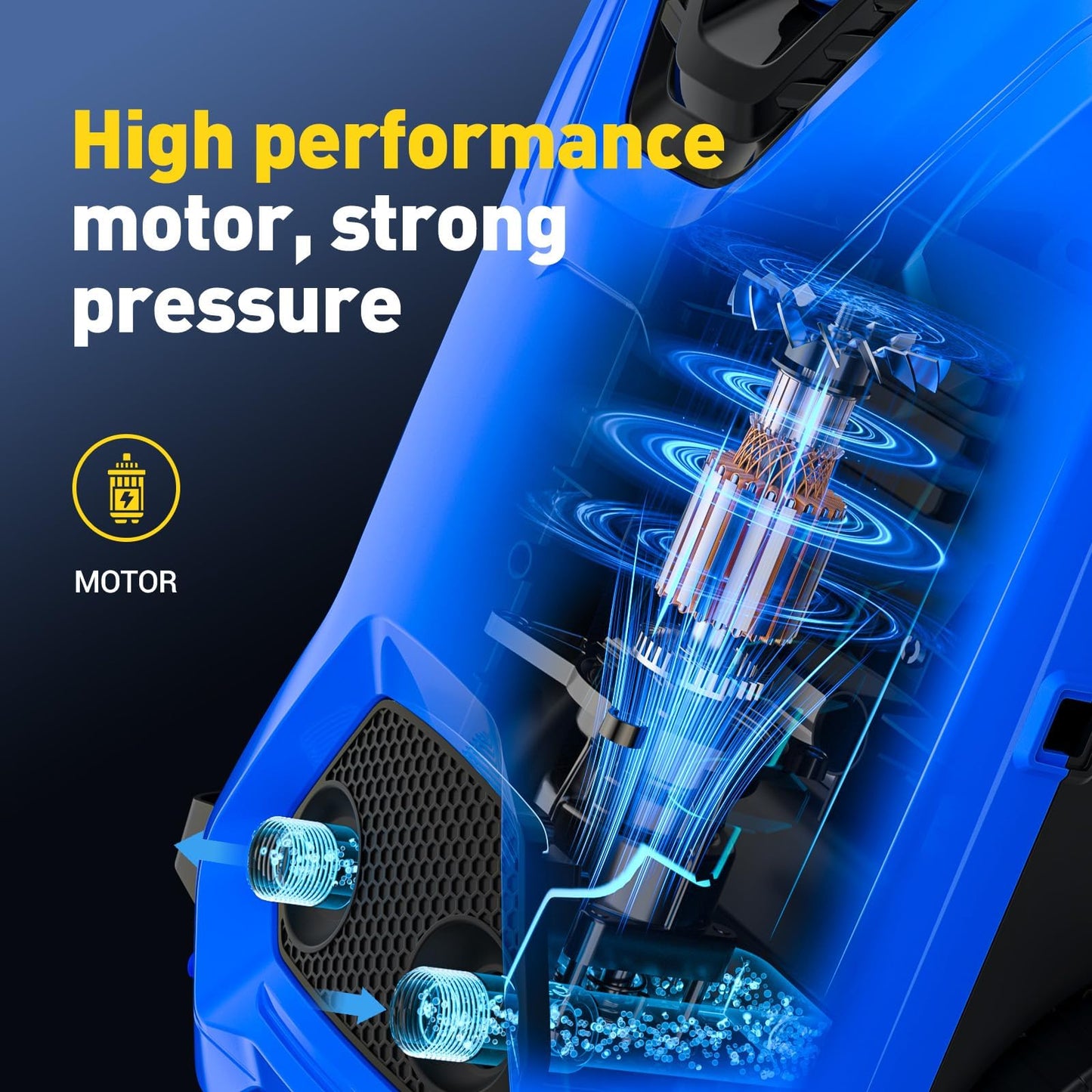 EVEAGE Electric Pressure Washer, 4200 PSI 2.8 GPM Power Washer with 1000ML Foam Cannon, 3 Pressure Nozzles, for Car/Fences/Driveway/Home/Patio Cleaning