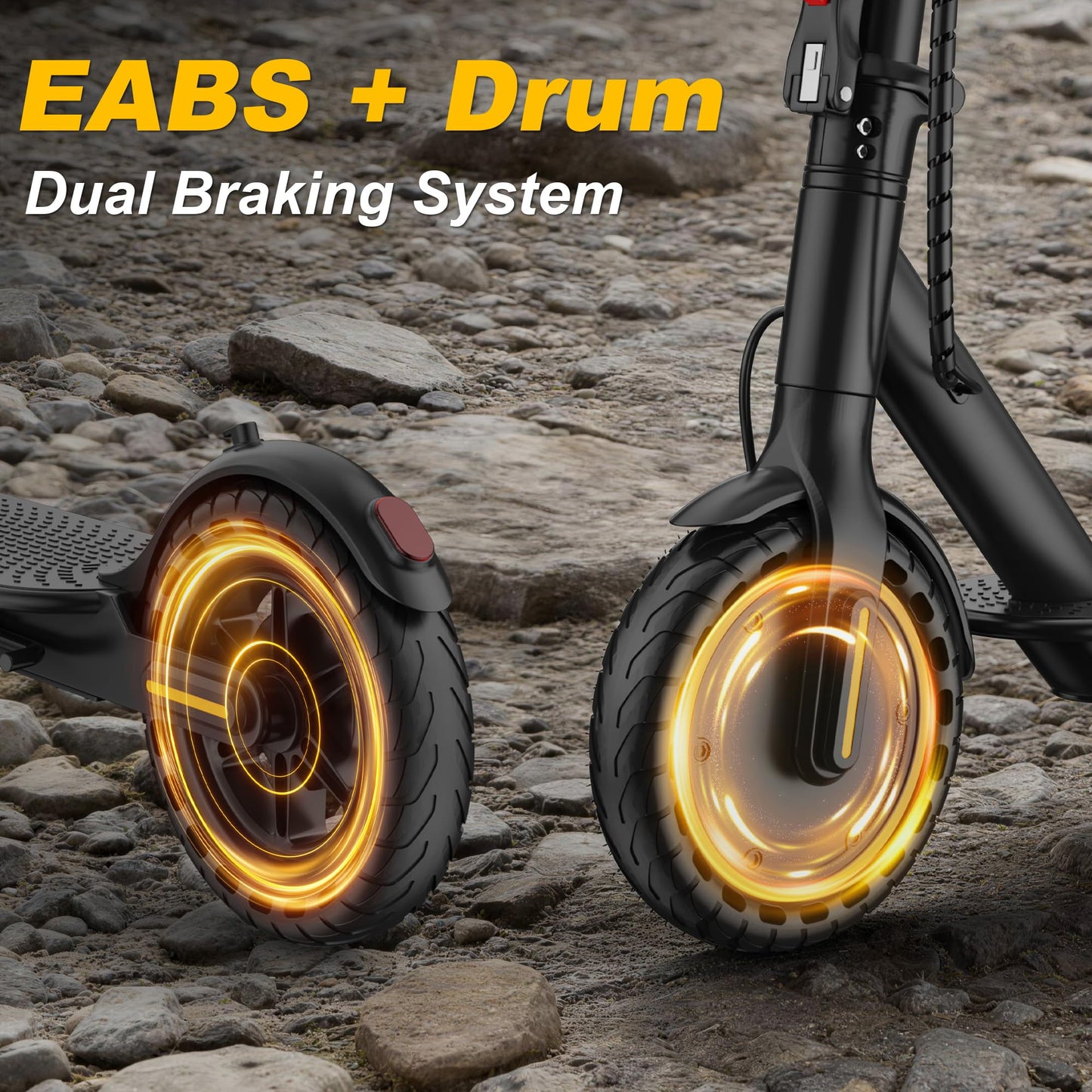 Electric Scooter, 500/350W Motor & 10"/8.5" Solid Tires, Up to 22/19 MPH & 25/15 Miles Rang, Foldable Commuter E Scooter for Adults & Teens