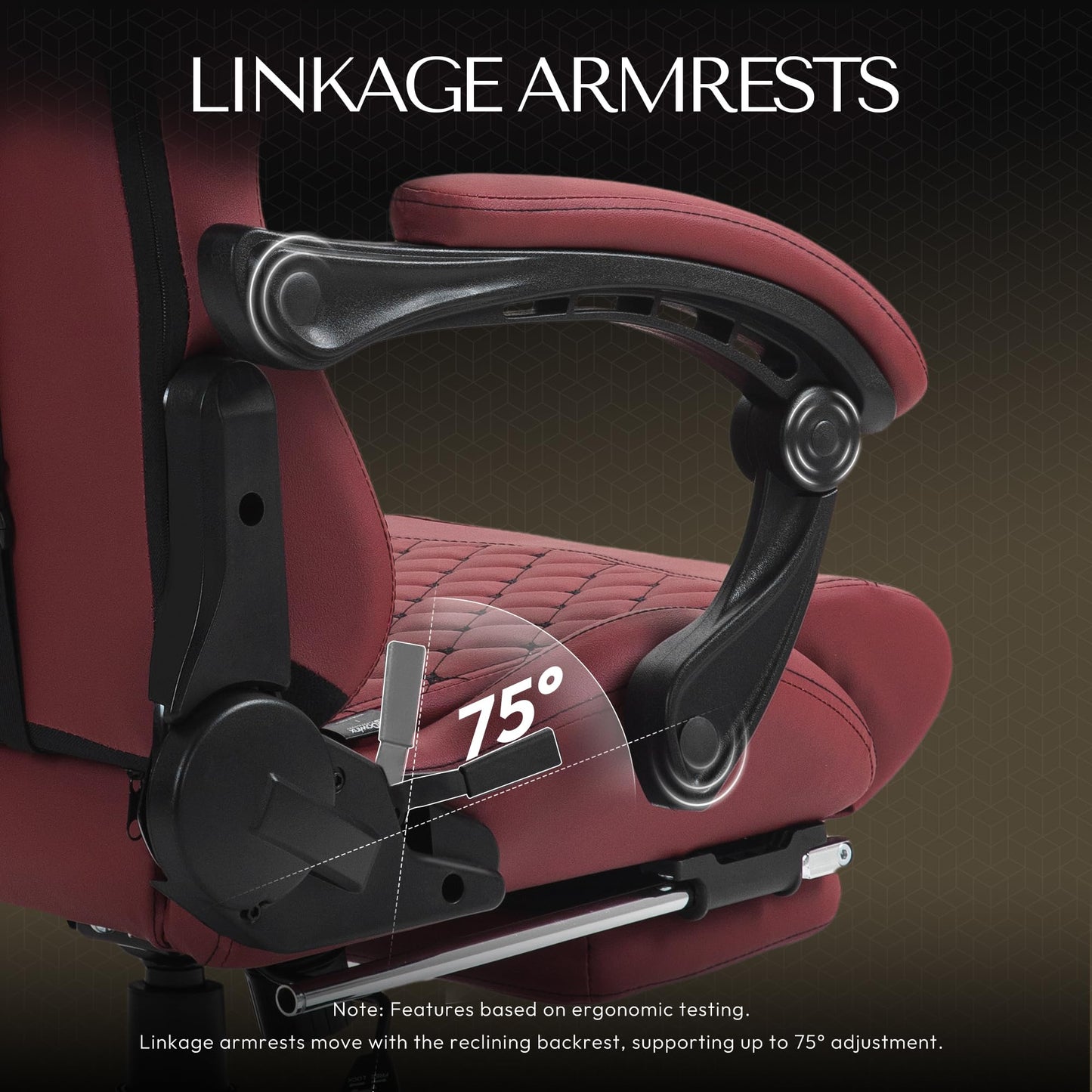 Dowinx Gaming Chair Big and Tall, Ergonomic PC Gaming Chair with Footrest & Massage, Racing Style Reclining Computer Chair for Adults, 400LBS Capacity - Heavy Duty Gamer Chair (Red)