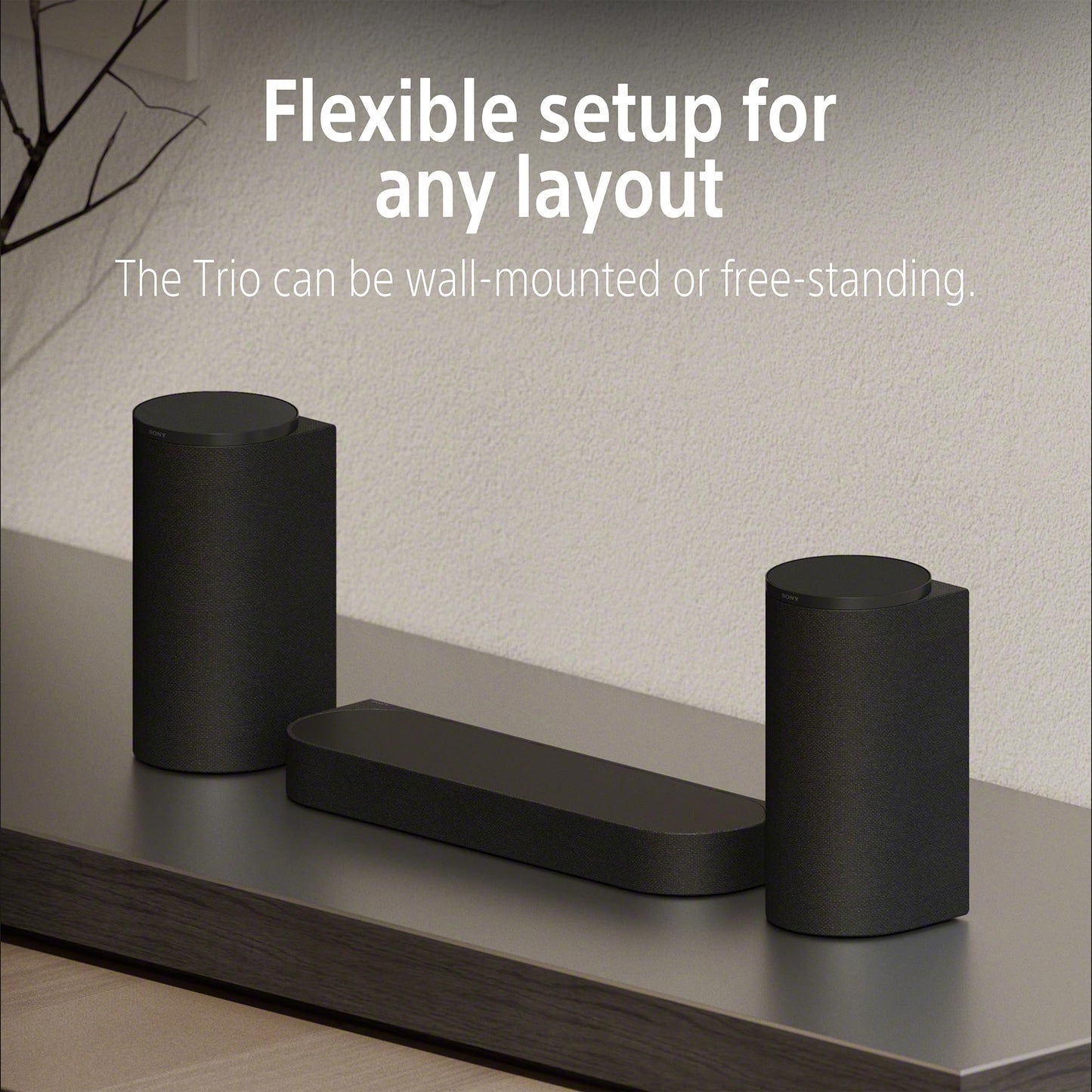 Sony BRAVIA Theater Trio, New Home Theater Three-Unit Audio System, Dolby Atmos®/DTS:X® Compatible, 360 Spatial Sound Mapping, Dual Subwoofer Capability, Bluetooth, HT-A8